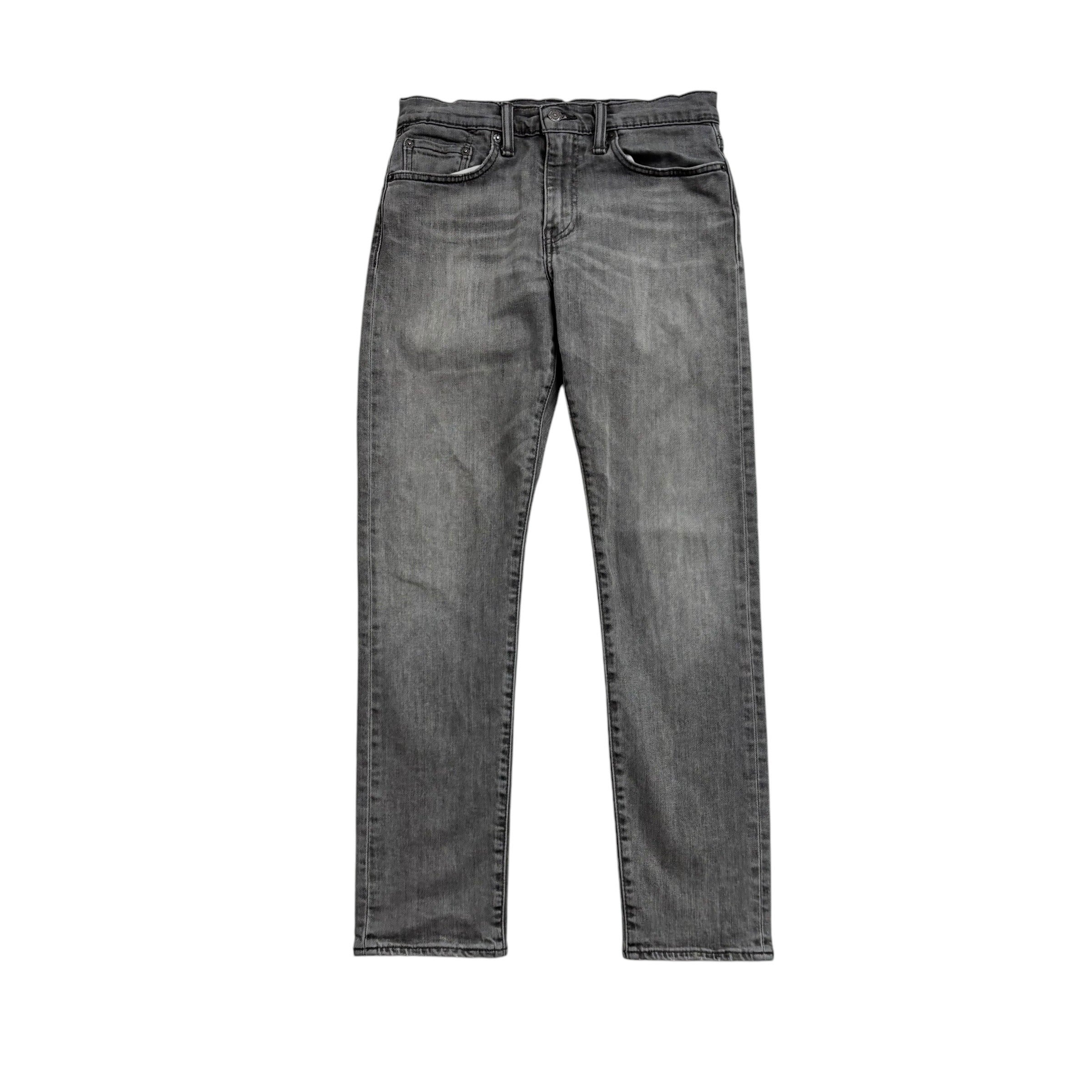 Levis 502 Jeans W28 L29 Mens Grey Regular Tapered Fit Stretch Denim
