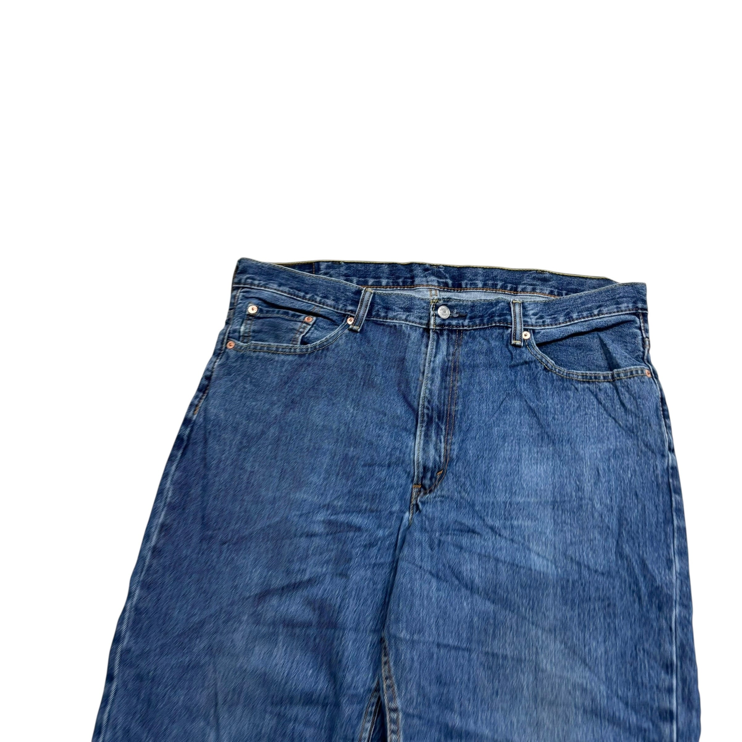 Levis 550 Jeans W40 L32 Mens Mid Blue Baggy Relaxed Straight Fit Denim