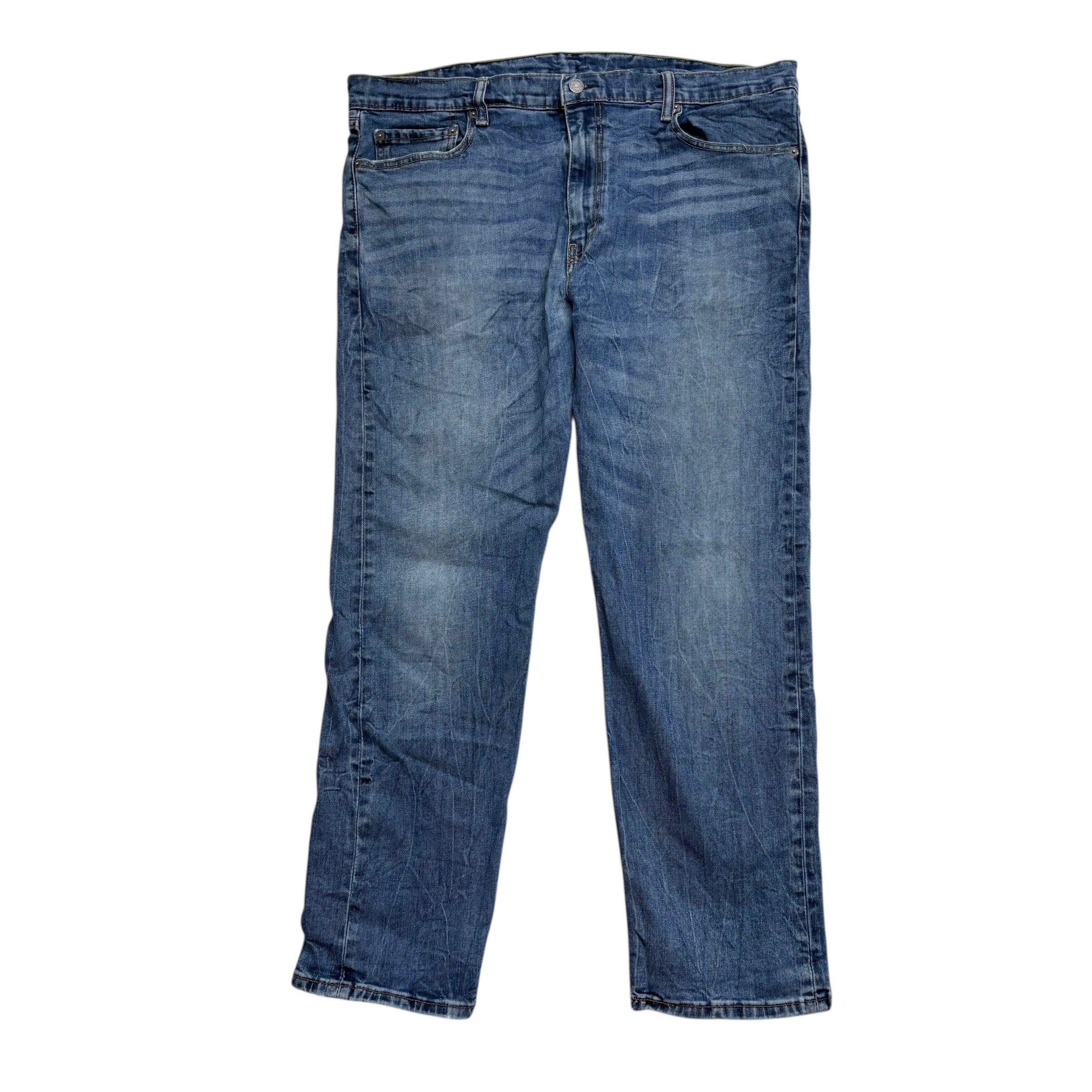 Levis 502 Jeans W40 L30 Mens Mid Blue Regular Tapered Fit Stretch Denim