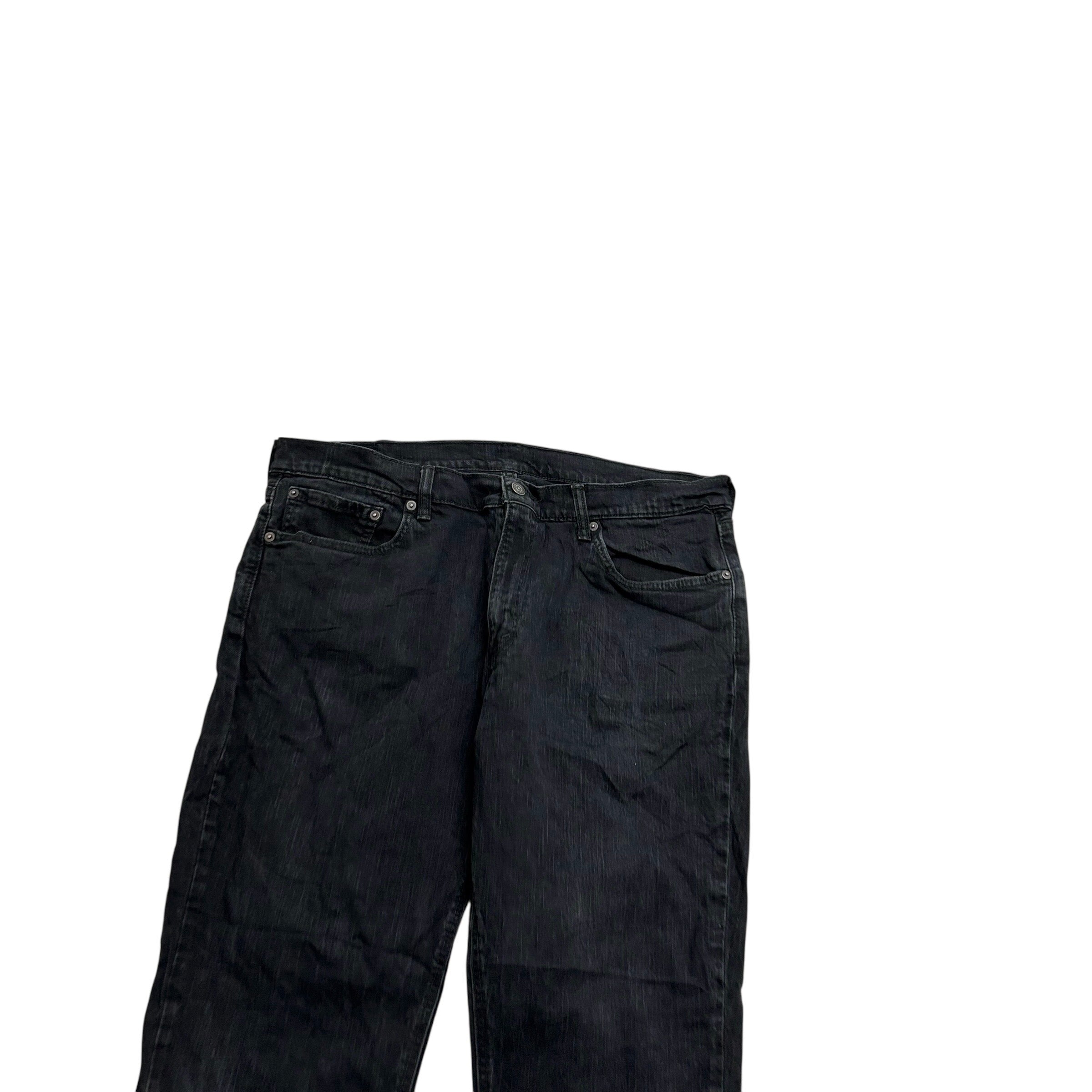 Levis 541 Jeans W38 L30 Mens Black Athletic Tapered Fit Stretch Denim