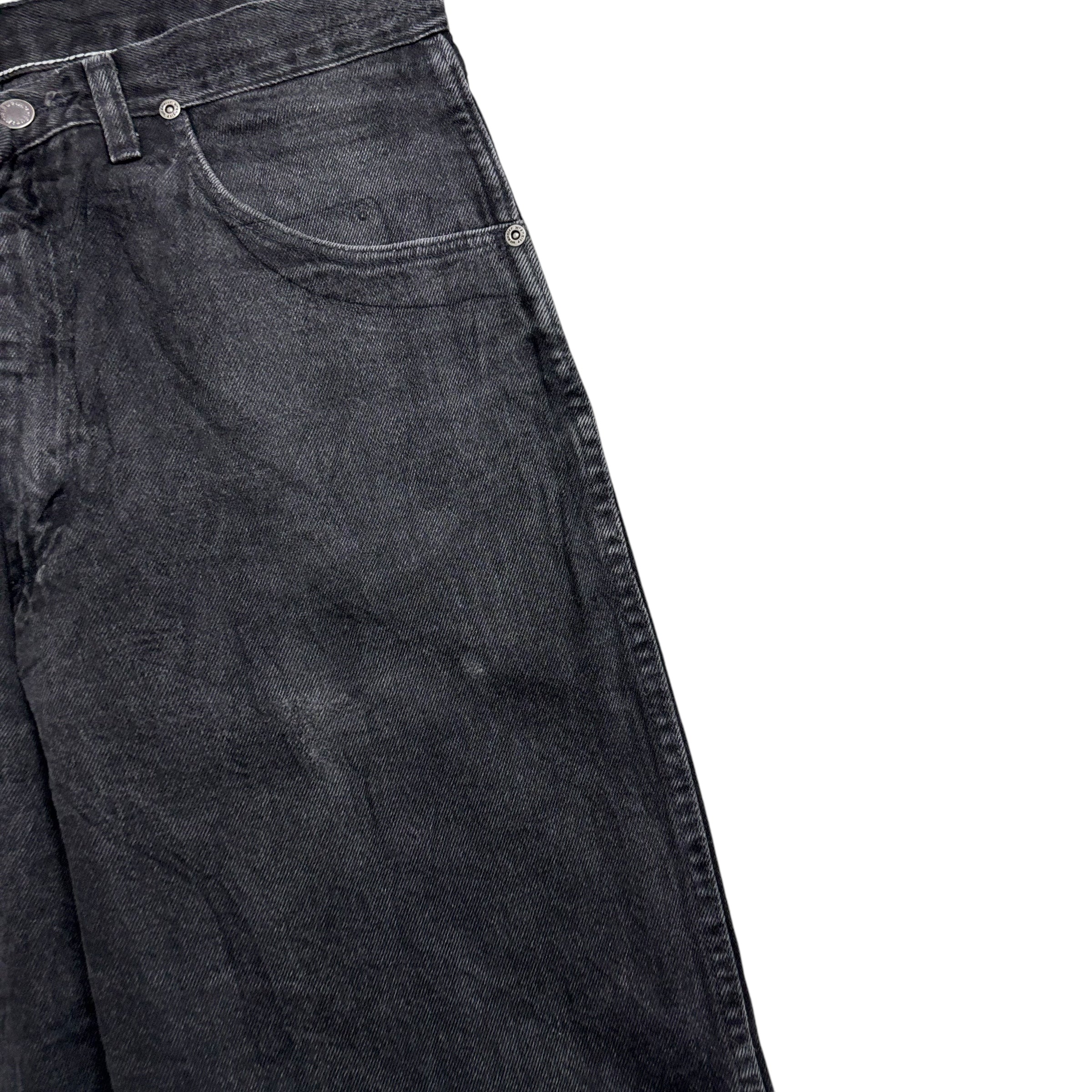 Wrangler Jeans W34 L34 Mens Black Regular Taper Fit Vintage 90s Denim