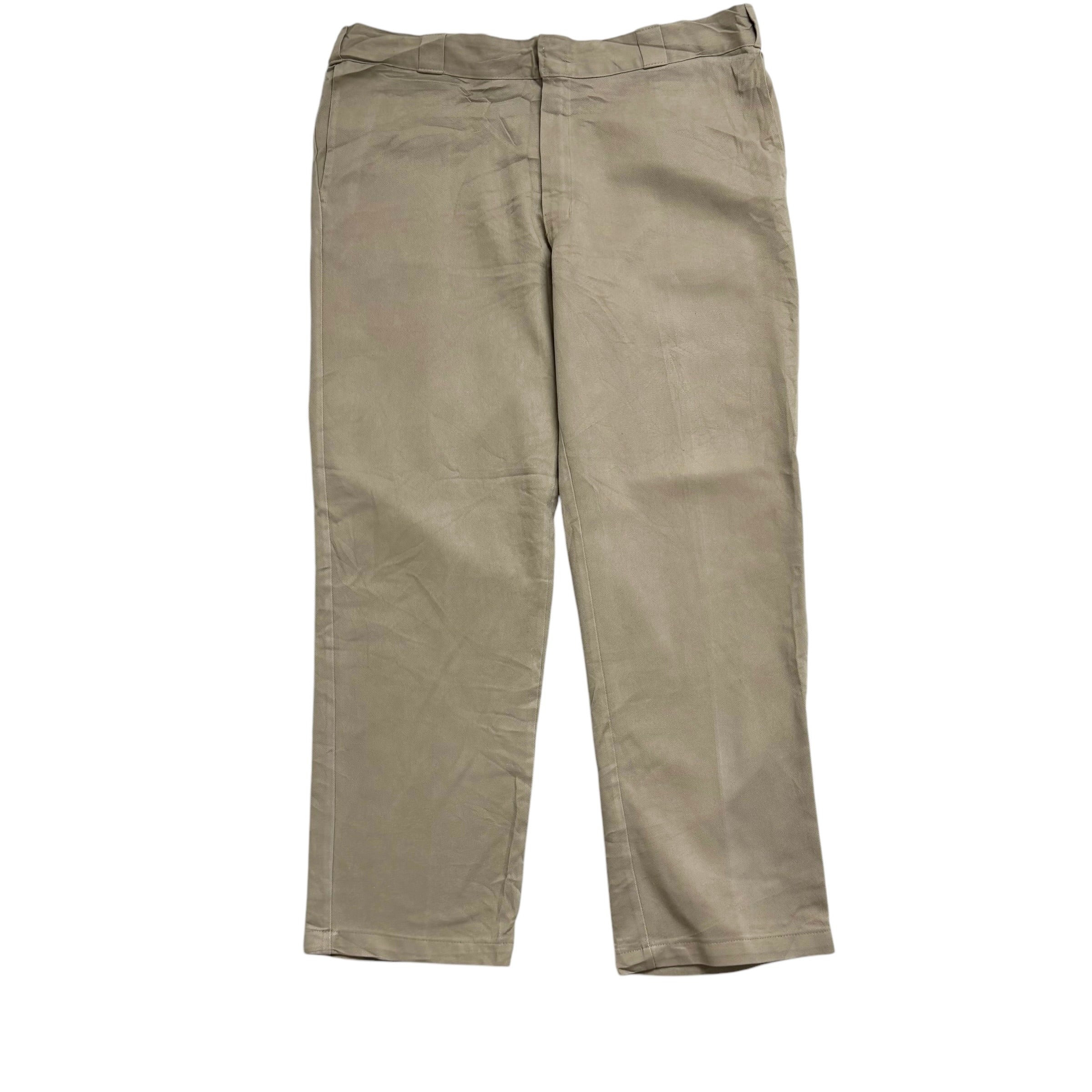 Dickies 874 Trousers W40 L32 Mens Beige Khaki Pants Original Fit Workwear