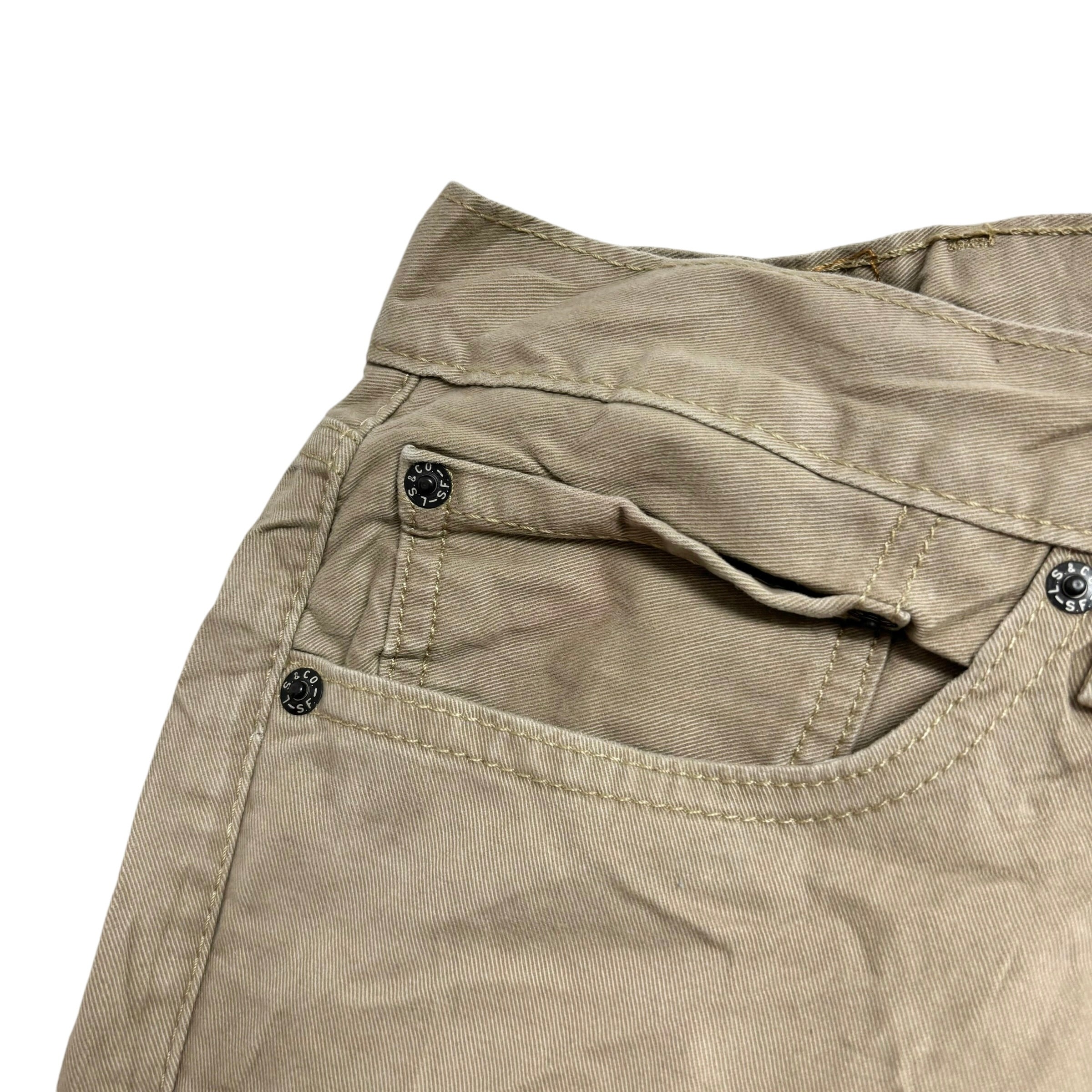 Levis 511 Trousers W38 L30 Mens Beige Tan Slim Fit Cotton Pants