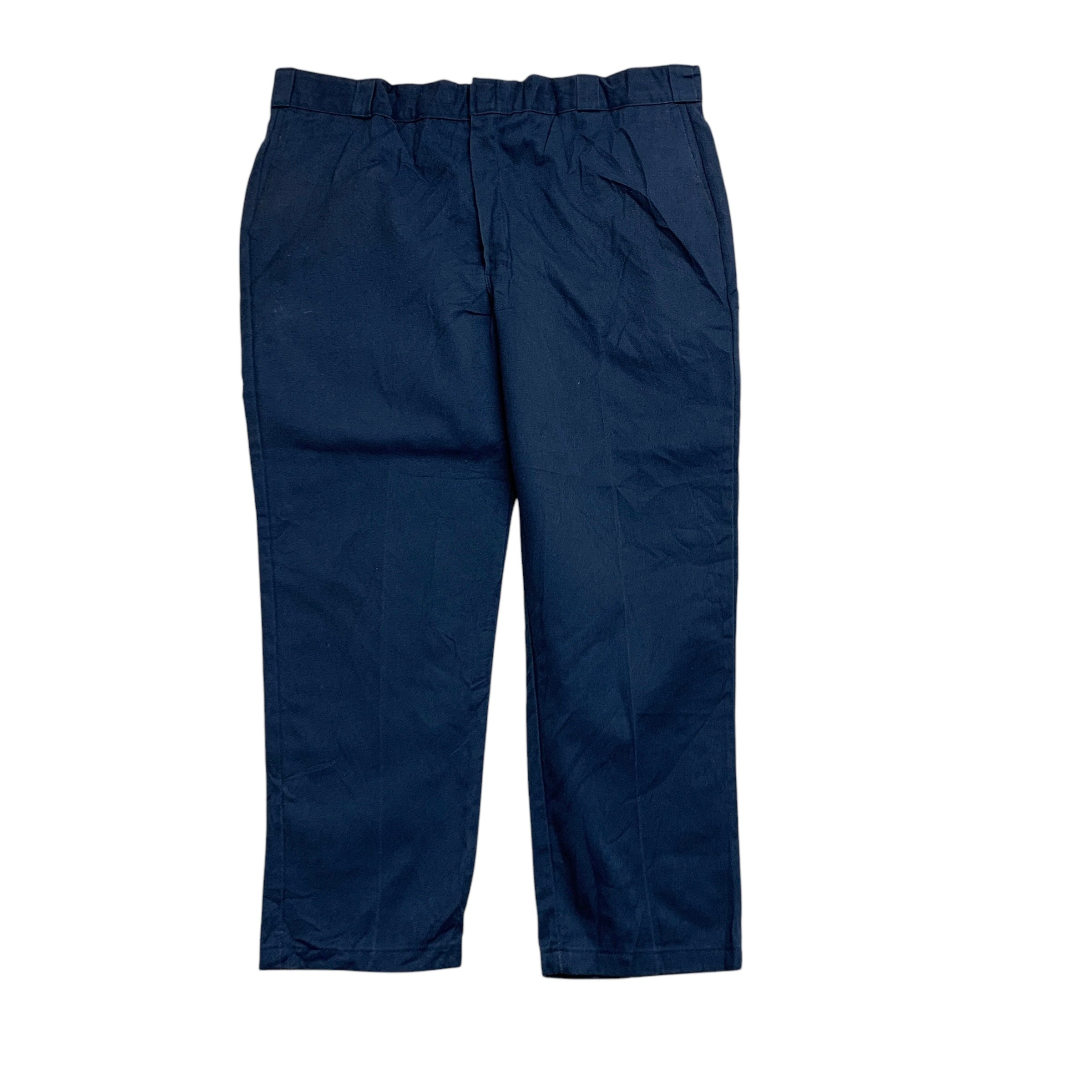 Dickies 874 Trousers W42 L30 Mens Blue Pants Original Straight Fit Workwear