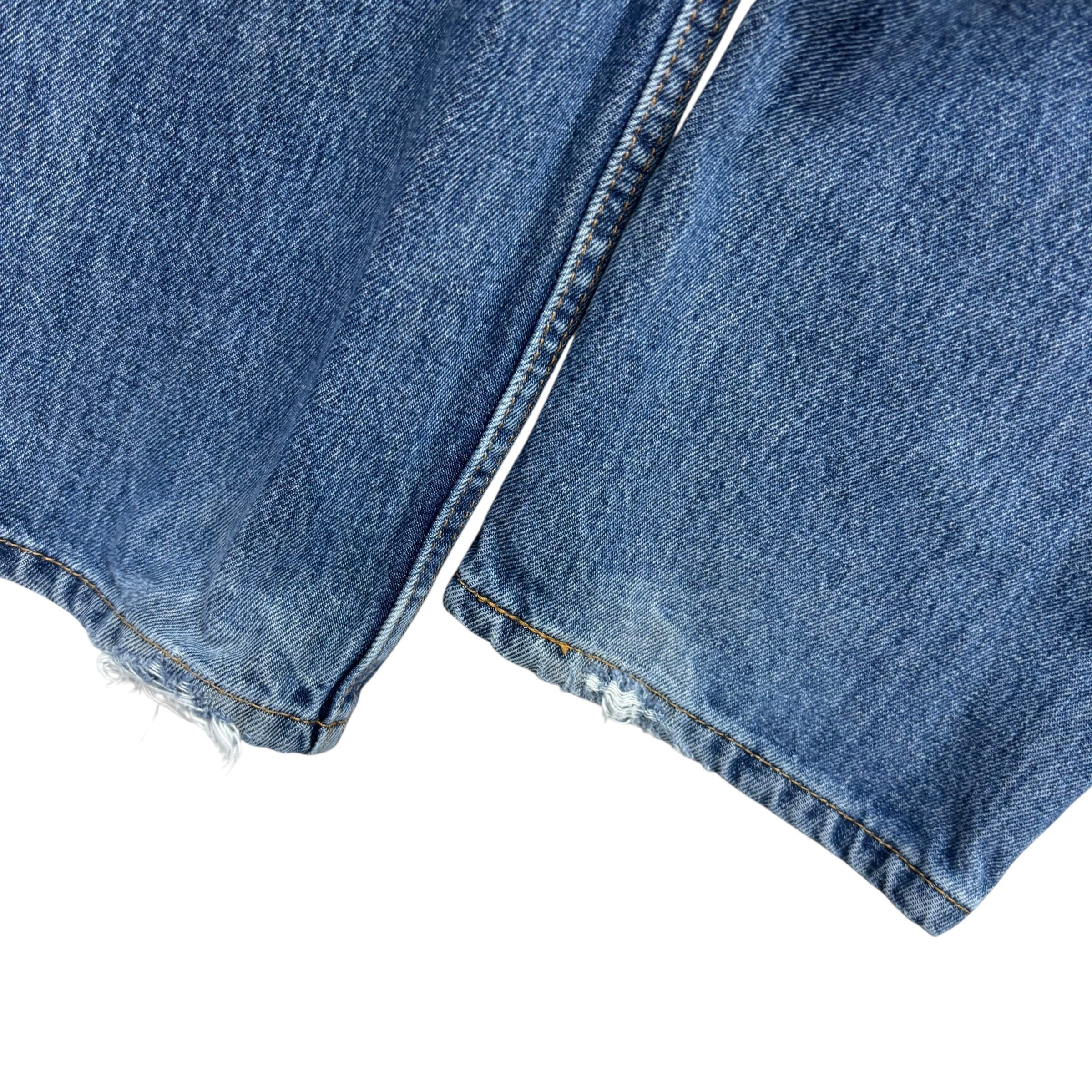 Levis 550 Jeans W36 L34 Mens Mid Blue Baggy Relaxed Straight Fit Denim (F)