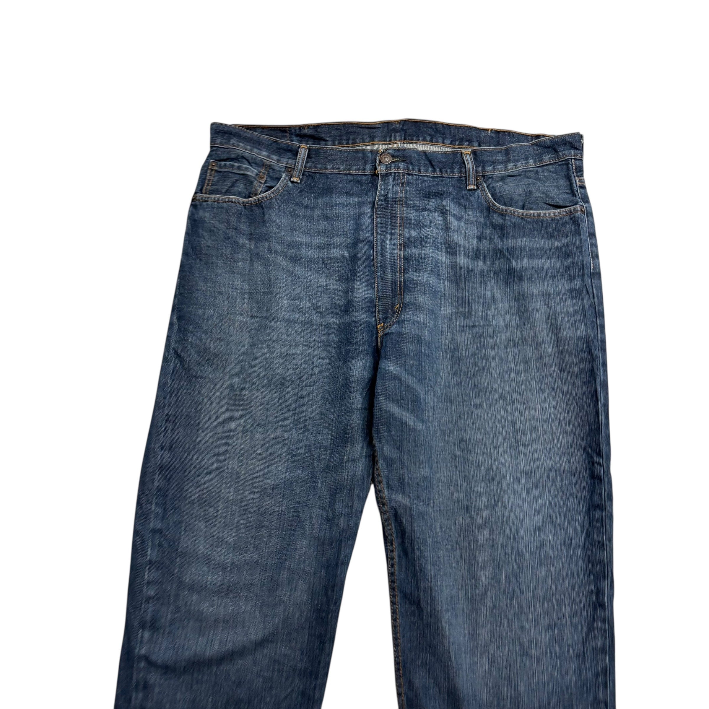 Levis 550 Jeans W44 L29 Mens Dark Blue Baggy Relaxed Straight Fit Denim (E)