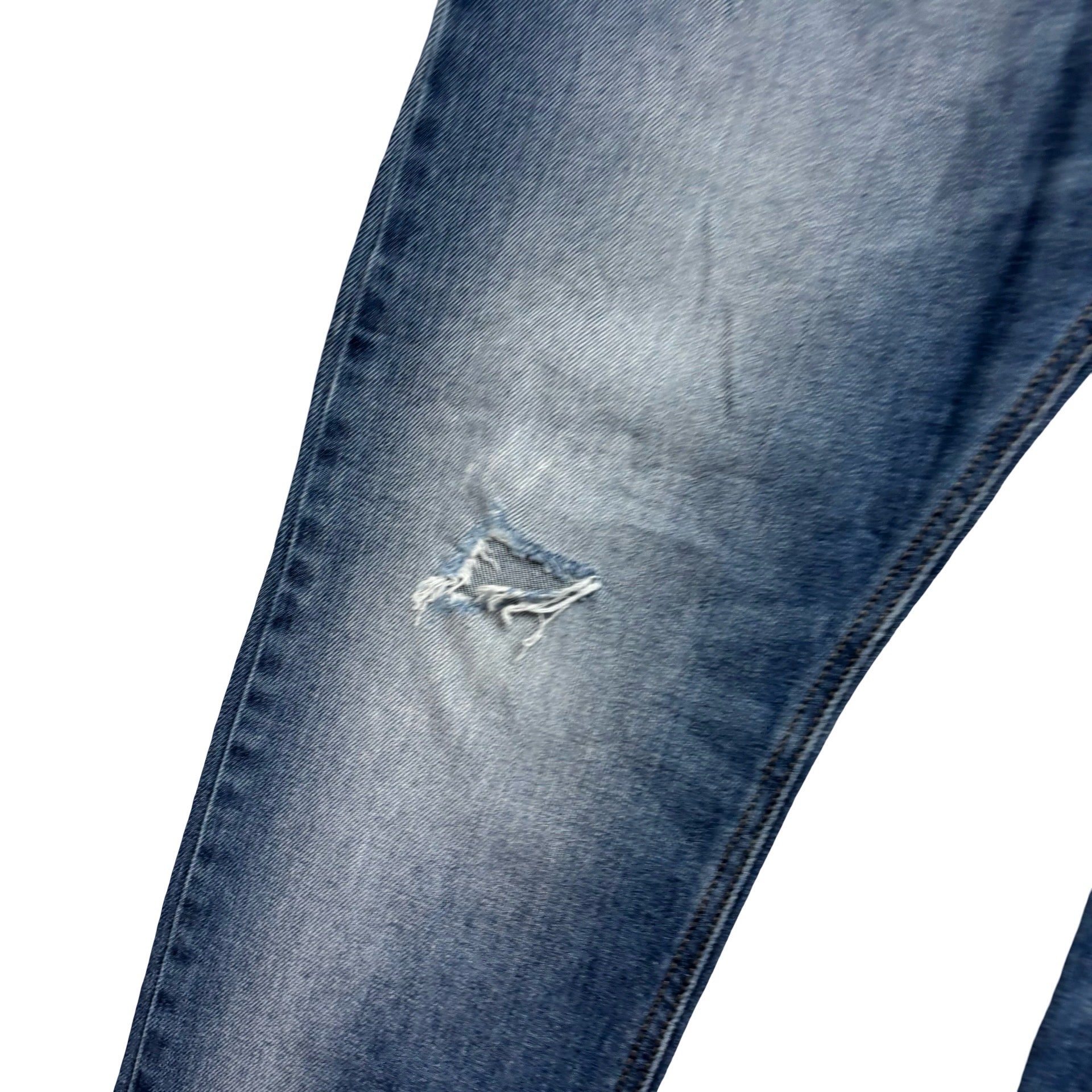 Diesel Tepphar Jeans W32 L30 Mens Mid Blue Slim Carrot Fit Stretch Denim