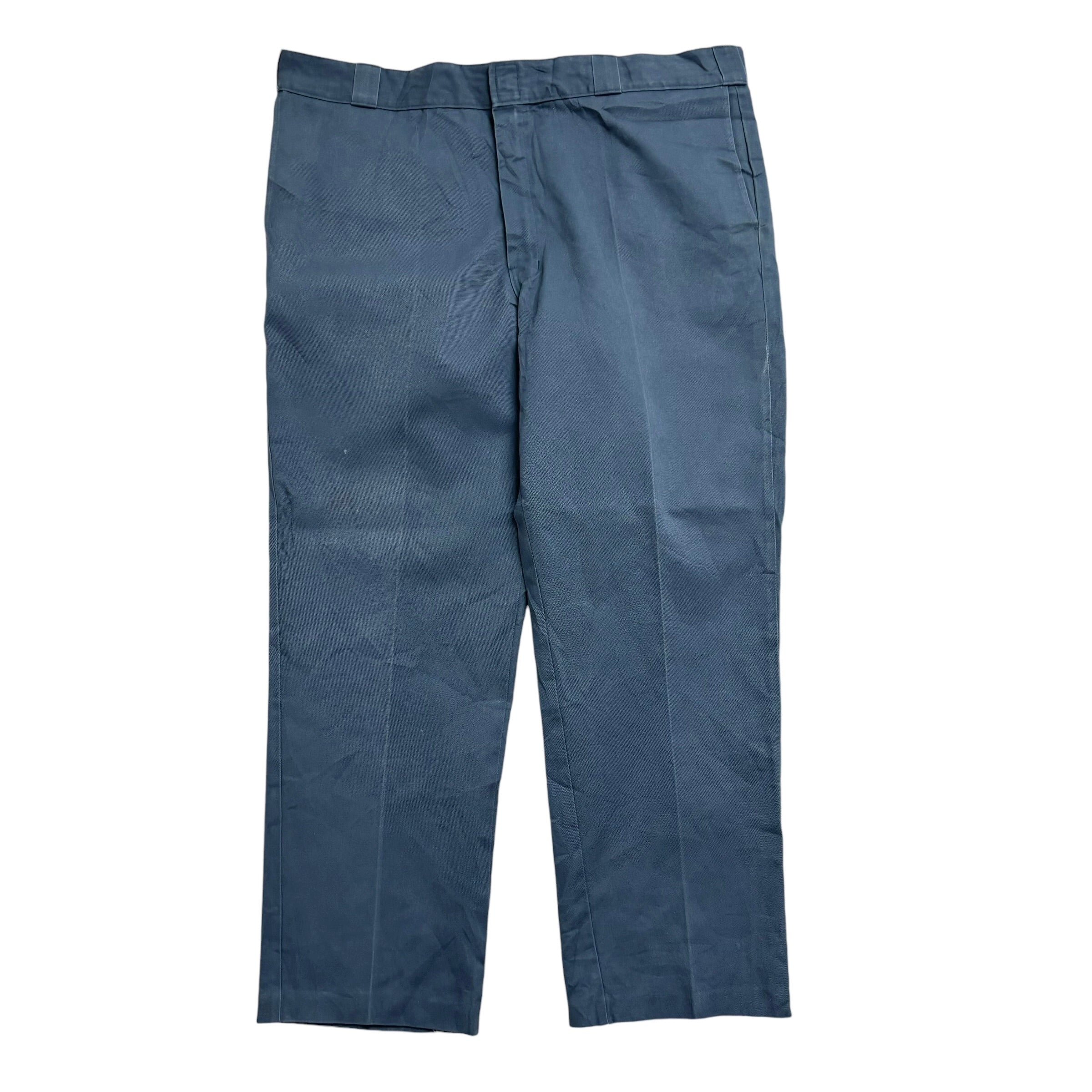 Dickies 874 Trousers W42 L30 Mens Blue Pants Original Straight Fit Workwear