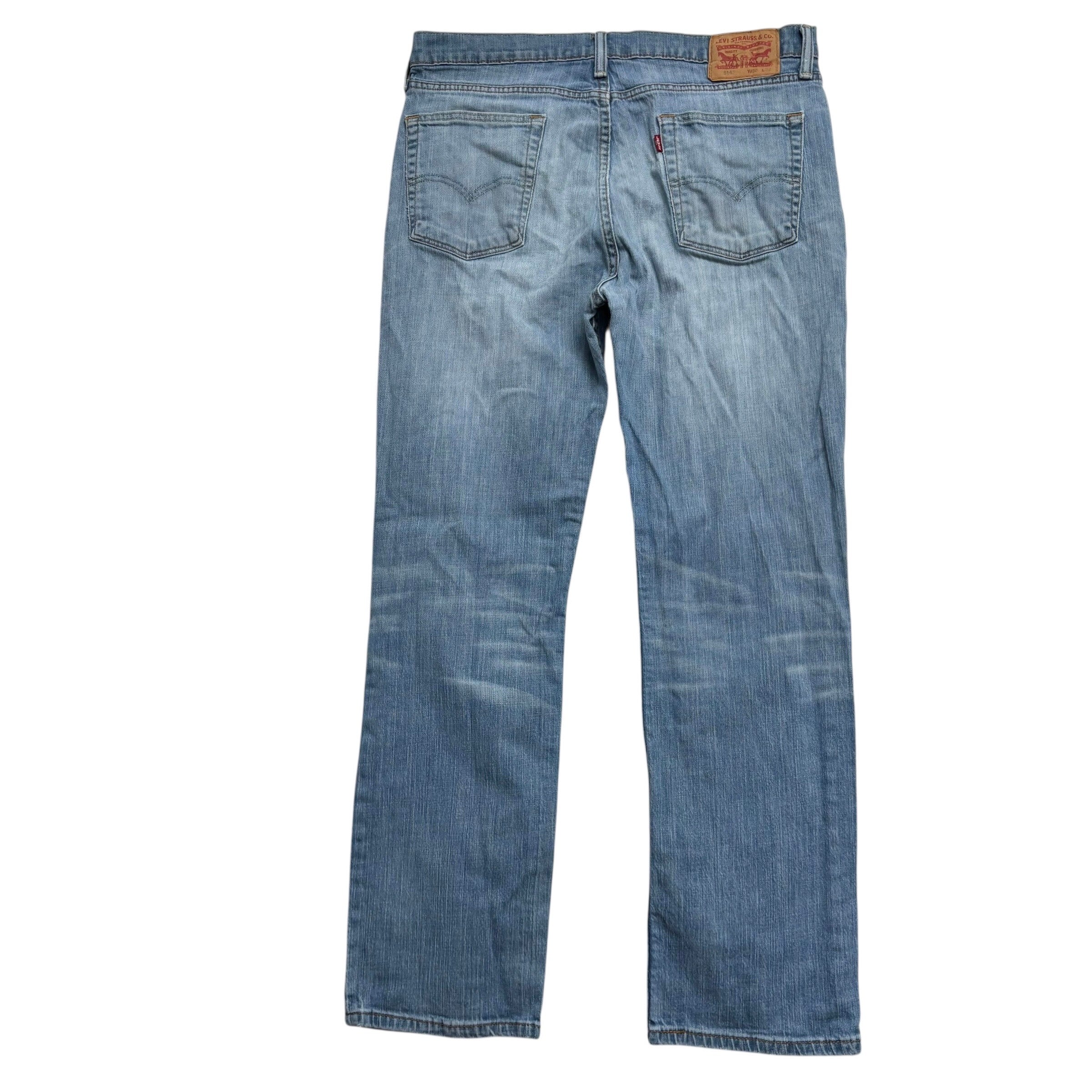 Levis 514 Jeans W36 L32 Mens Light Blue Regular Straight Fit Stretch Denim