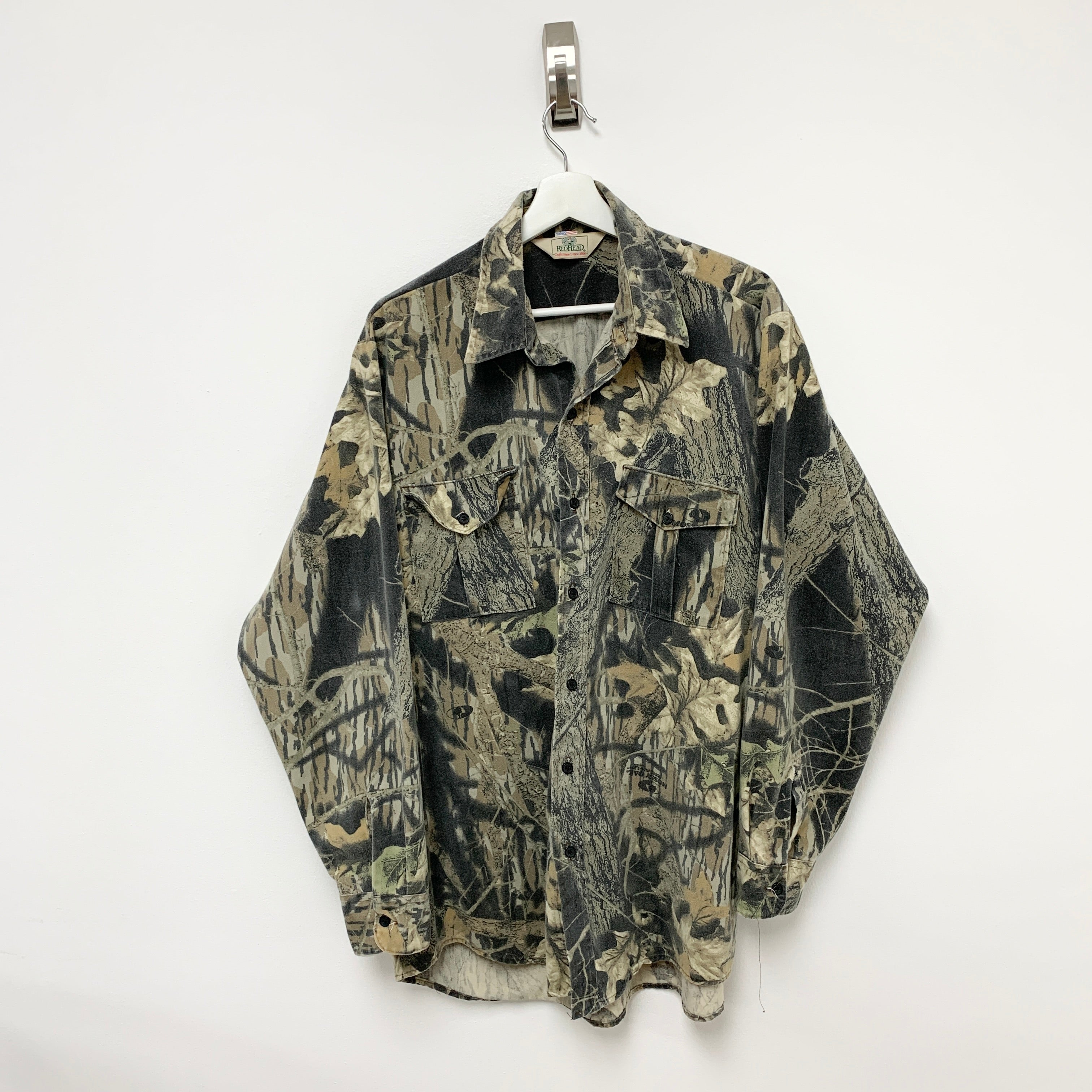 Vintage RealTree Camo USA Hunting Shirt X-Large