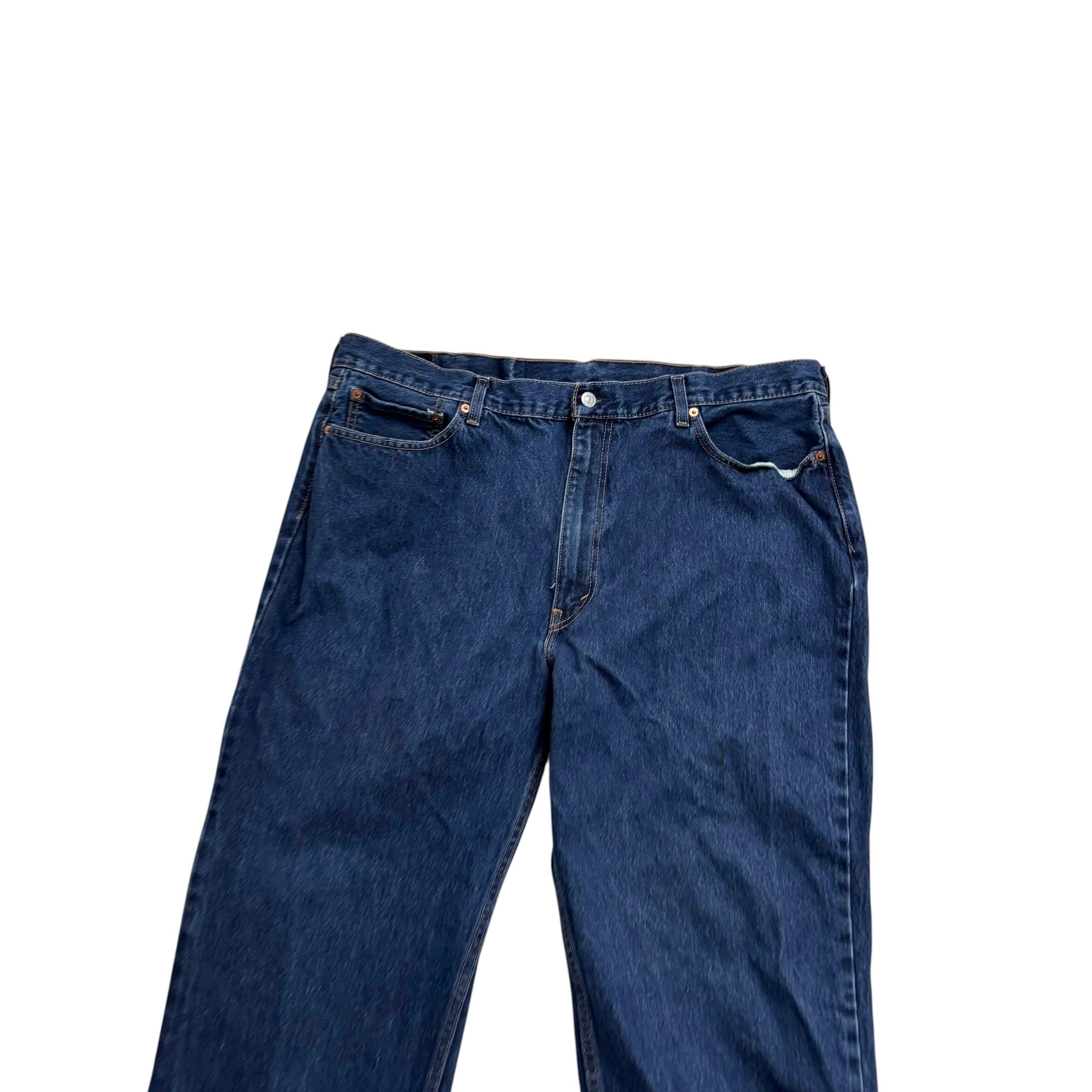 Levis 550 Jeans W42 L29 Mens Mid Blue Baggy Relaxed Straight Fit Denim