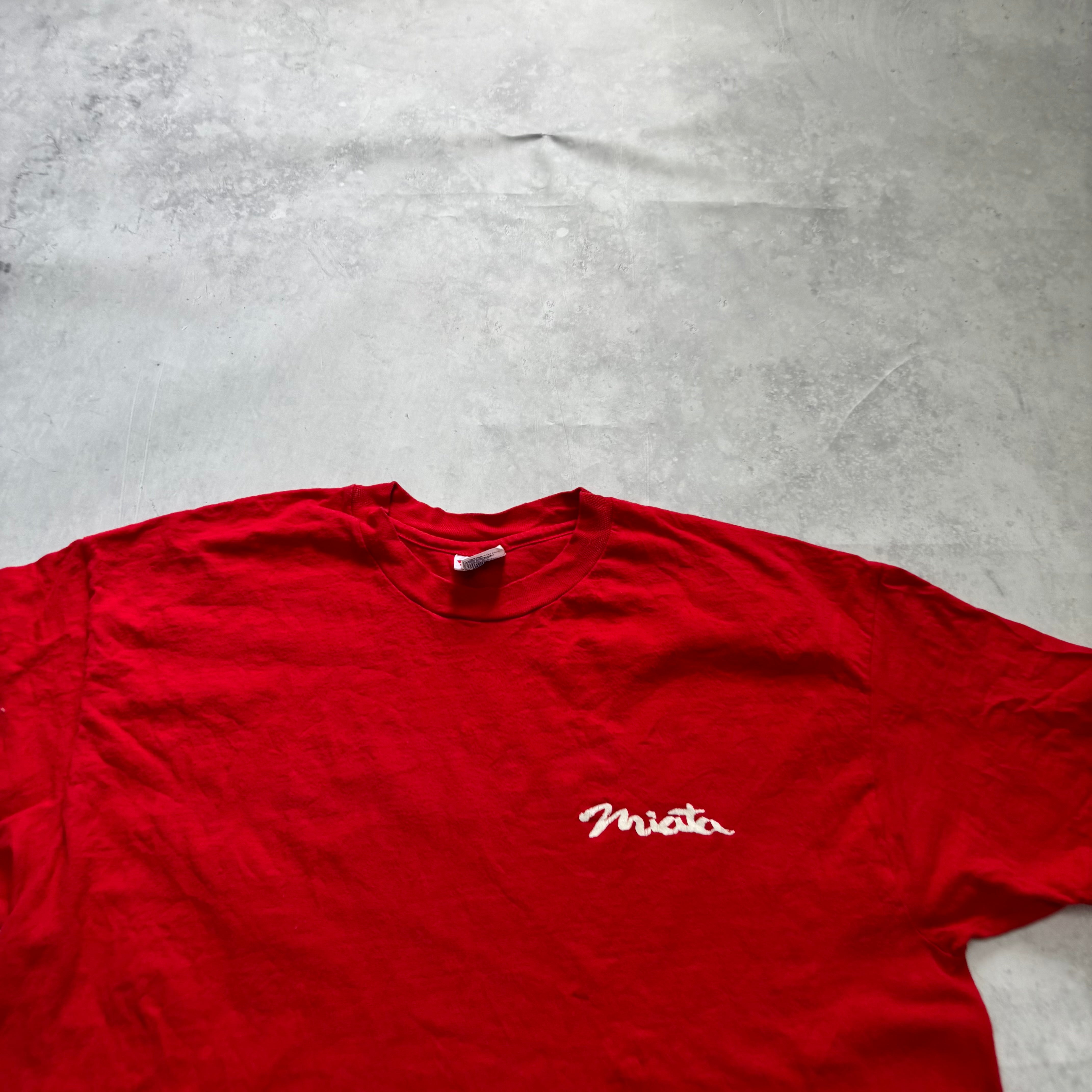 Vintage T Shirt Mens XL Red Single Stitch Graphic Print 90s USA (E)