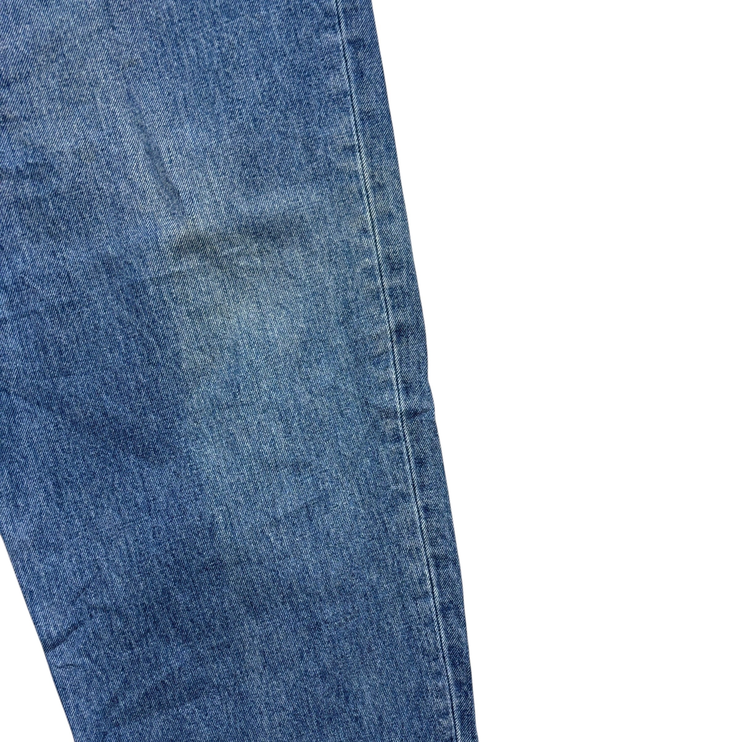 Levis 550 Jeans W46 L32 Mens Mid Blue Baggy Relaxed Straight Fit Denim (F)