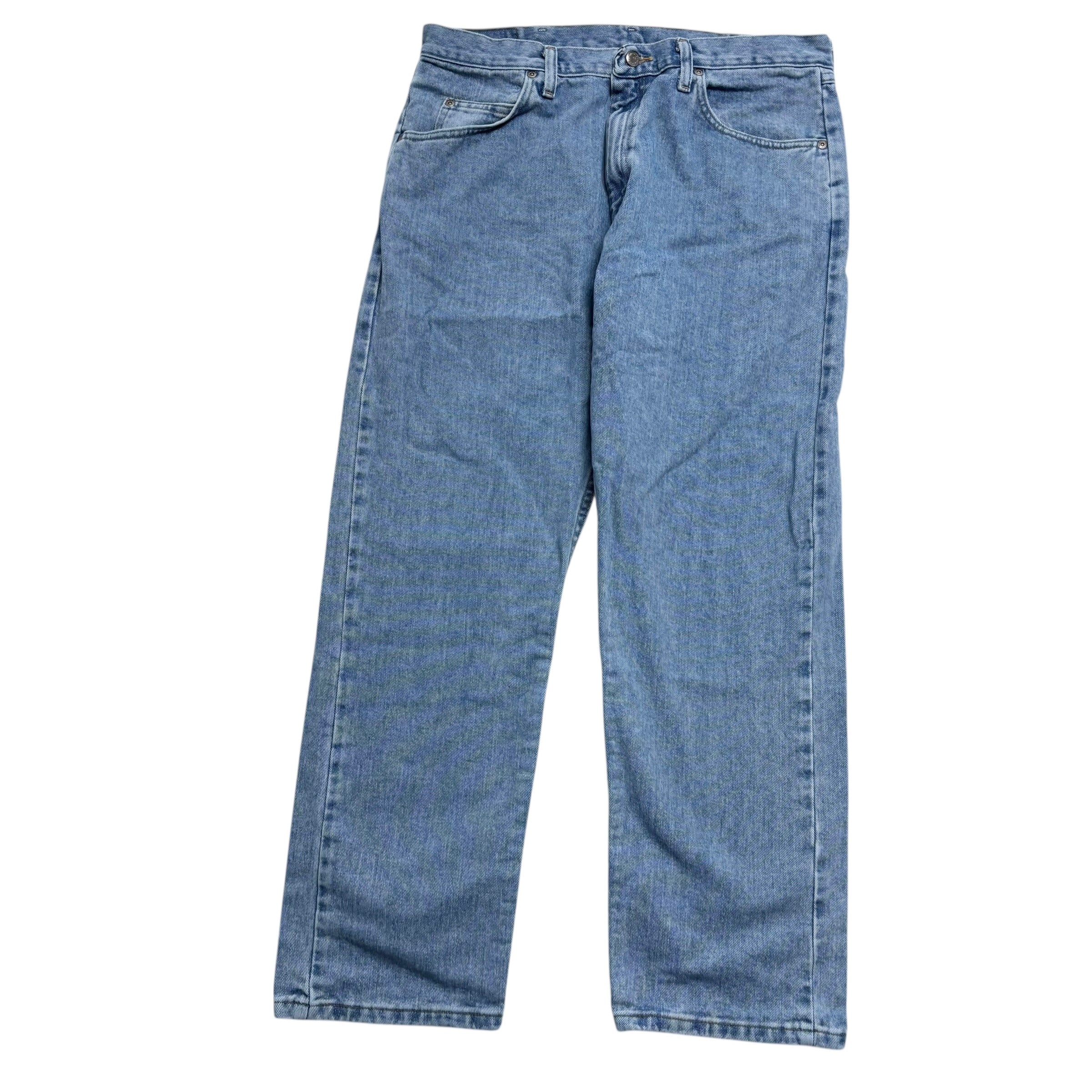 Wrangler Jeans W36 L30 Mens Light Blue Baggy Relaxed Straight Fit Denim (E)