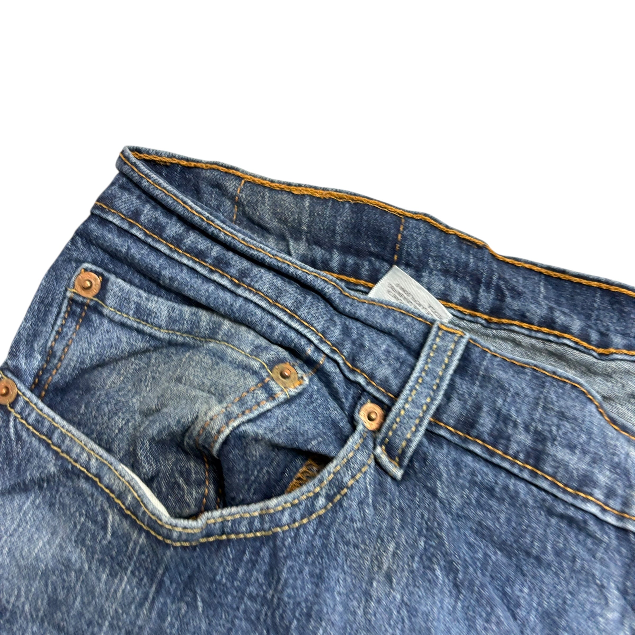 Levis 559 Jeans W38 L34 Mens Mid Blue Regular Straight Fit Stretch Denim
