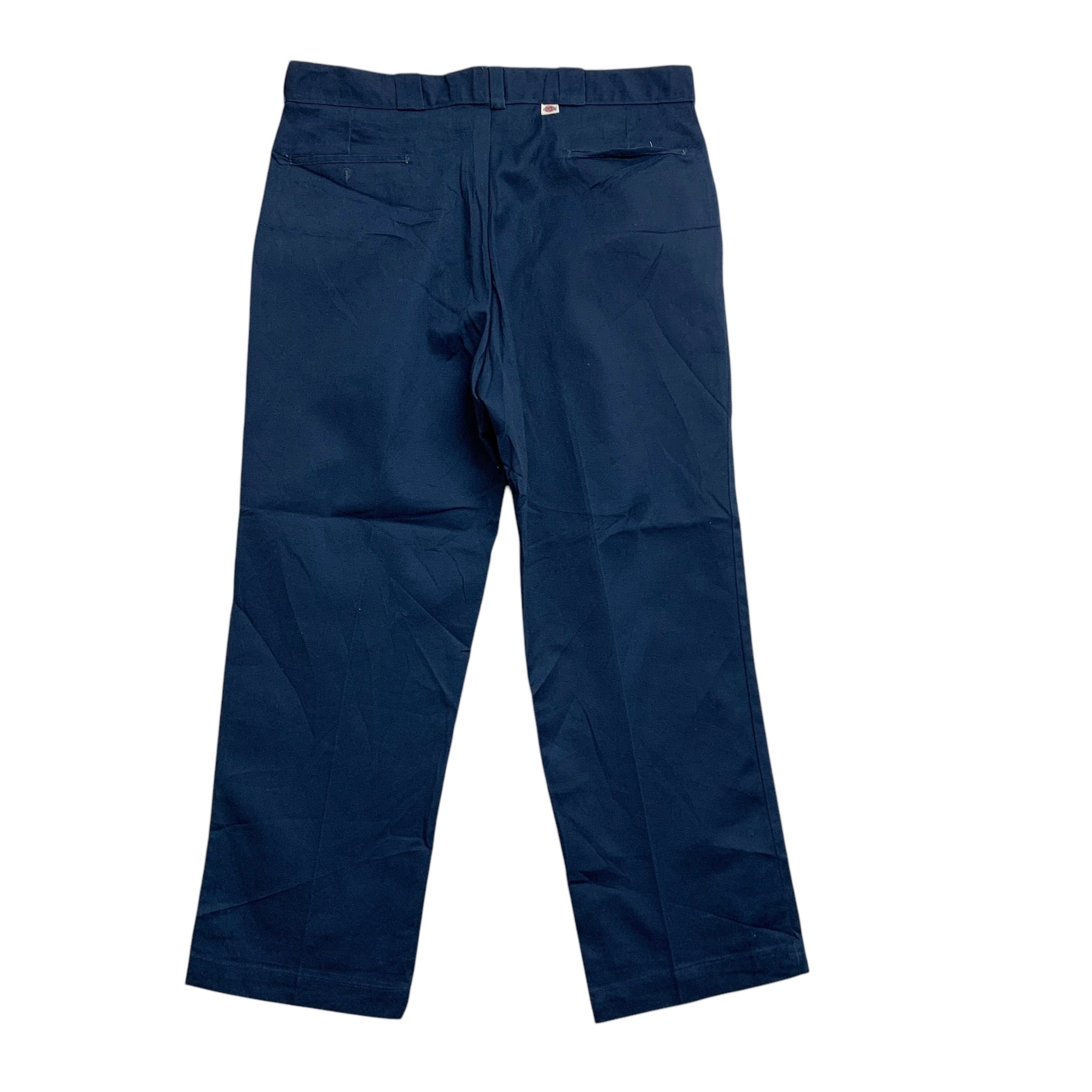 Dickies Trousers W38 L29 Mens Blue Pants Relaxed Straight Fit Workwear