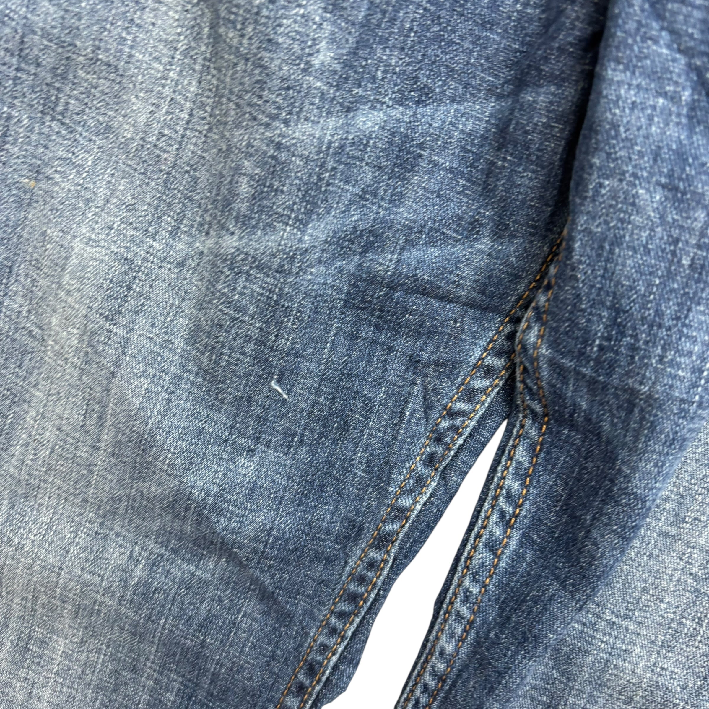 Levis 514 Jeans W36 L32 Mens Mid Blue Regular Straight Fit Stretch Denim