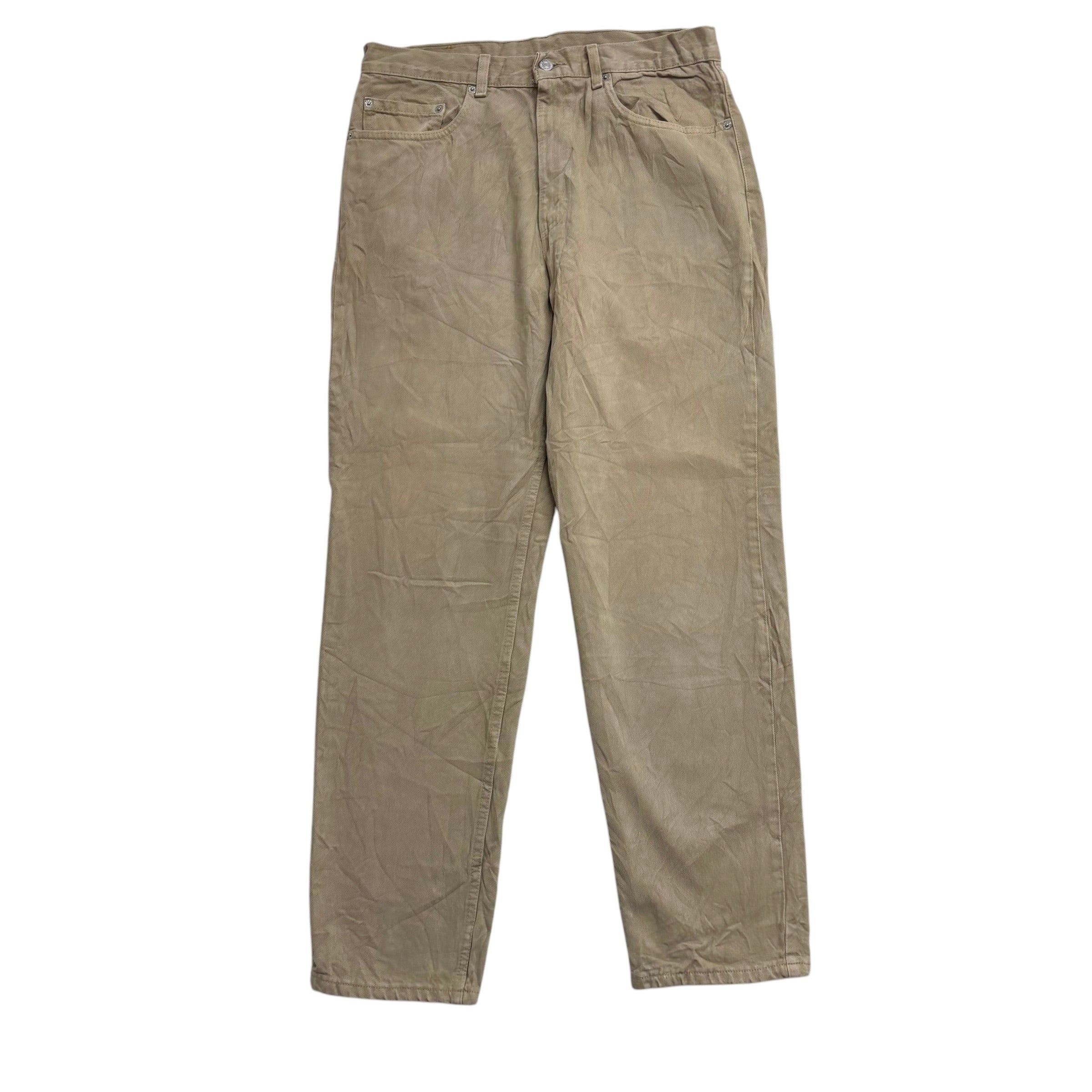 Levis 550 Jeans W34 L32 Mens Tan Relaxed Straight Made In USA Vintage Denim (E)