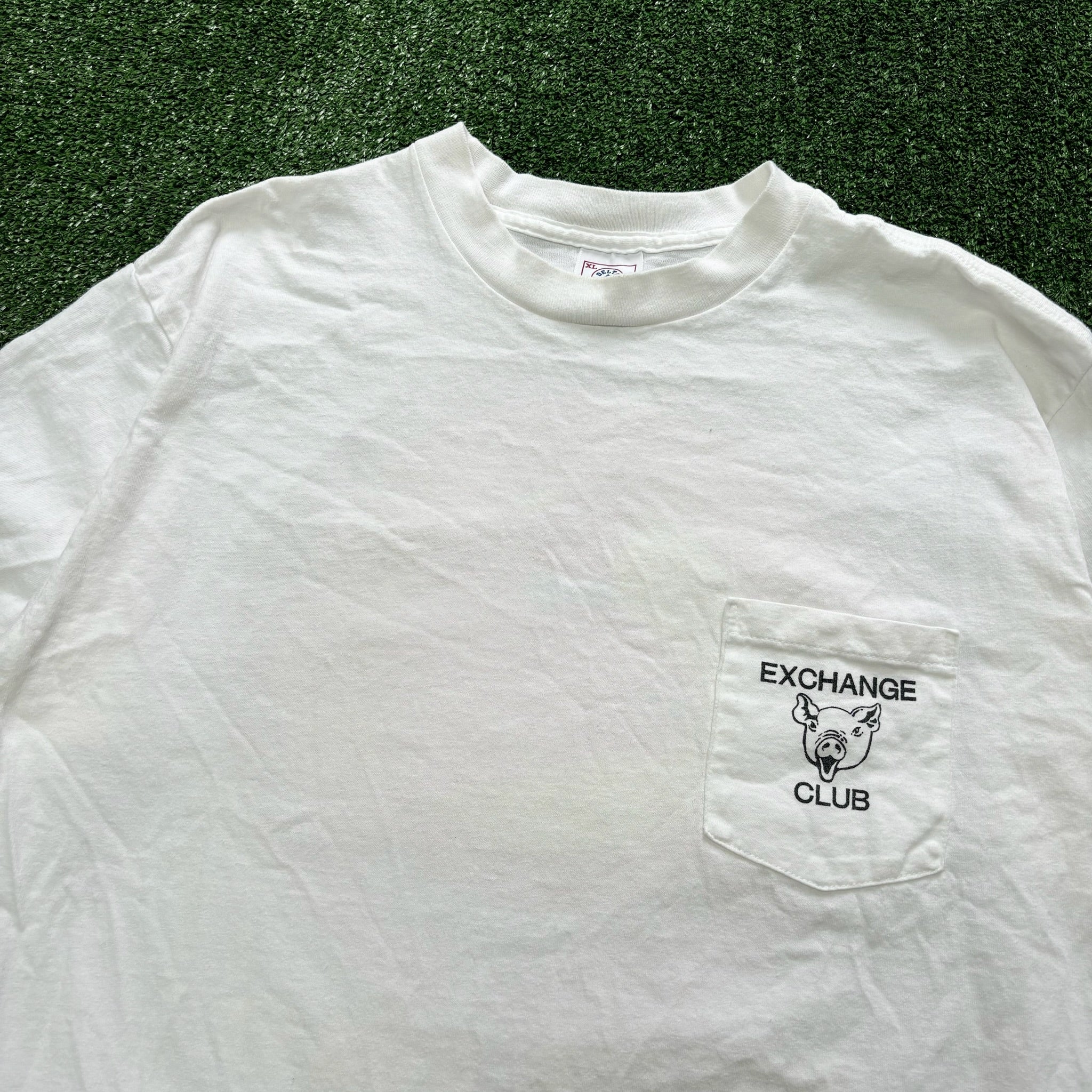 Vintage T Shirt Mens Large White Single Stitch Graphic Print 90s USA