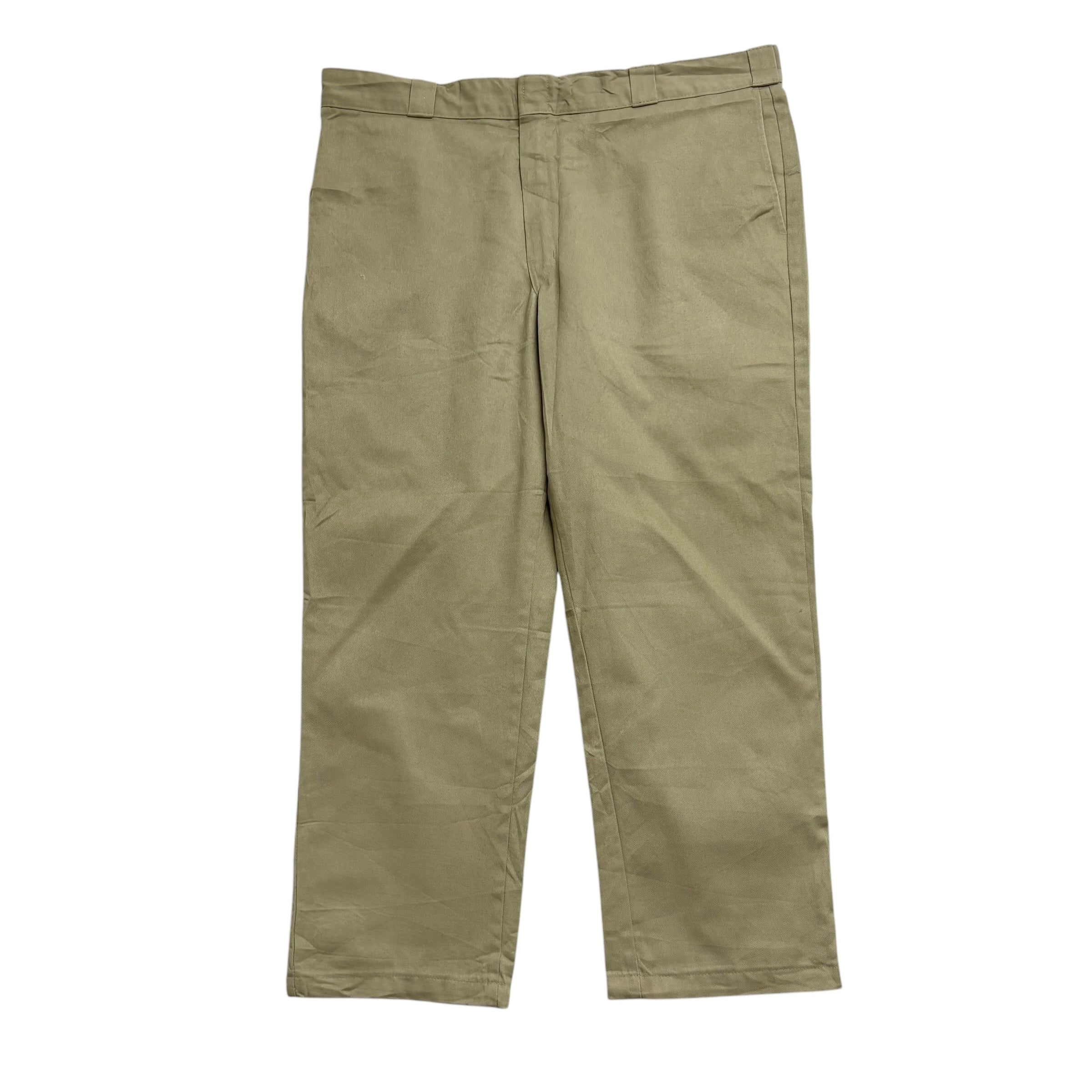 Dickies 874 Trousers W42 L30 Mens Beige Khaki Pants Original Fit Workwear