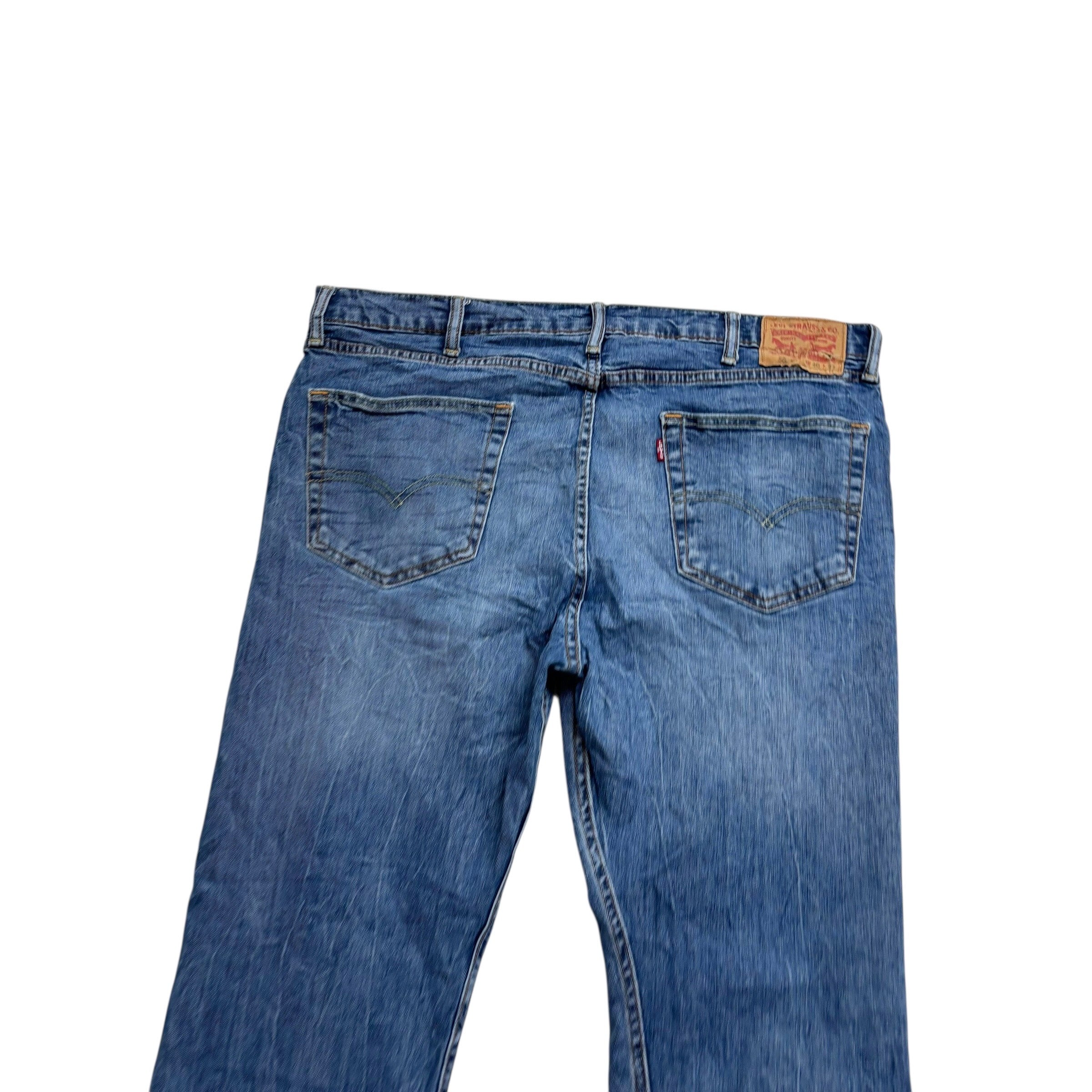 Levis 502 Jeans W40 L30 Mens Mid Blue Regular Tapered Fit Stretch Denim