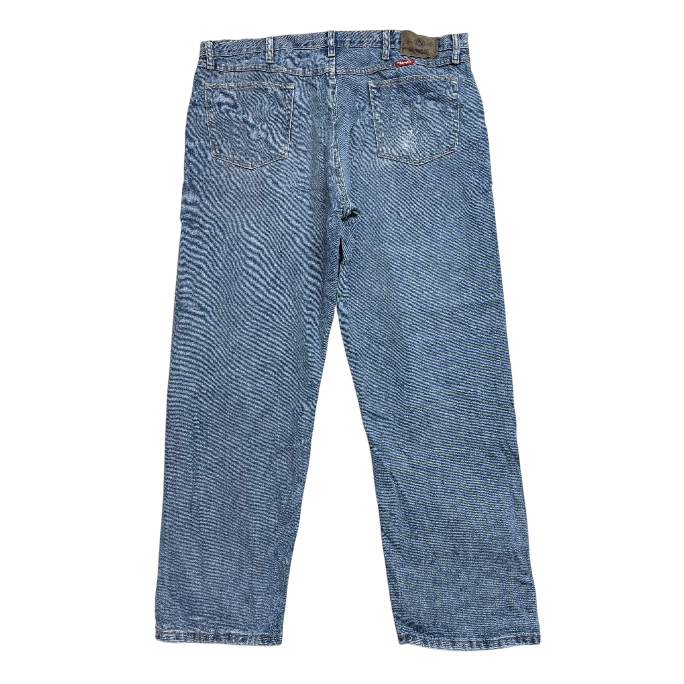 Wrangler Jeans W40 L30 Mens Light Blue Regular Straight Fit Vintage Denim