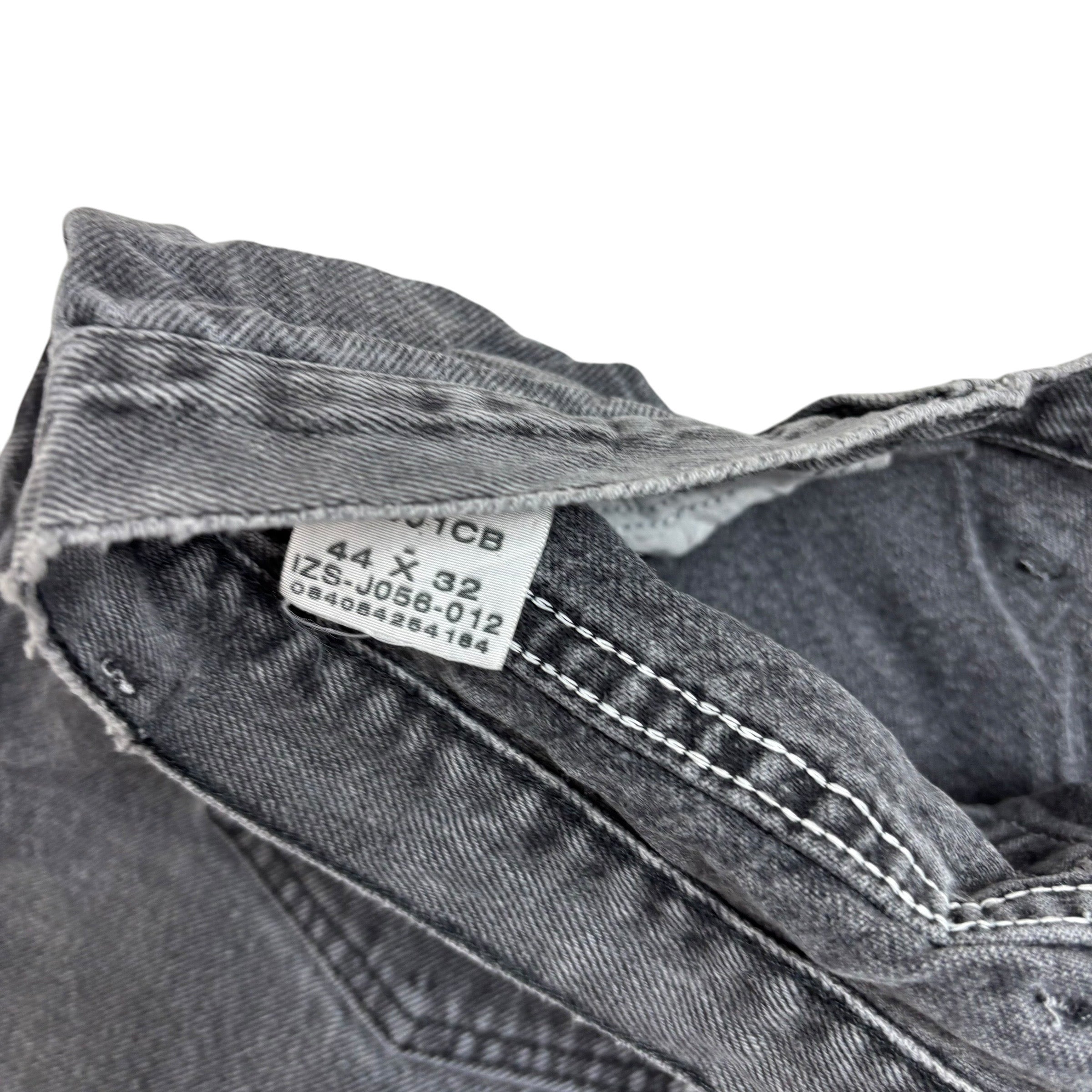 Wrangler Jeans W44 L32 Mens Grey Relaxed Straight Fit Vintage Denim