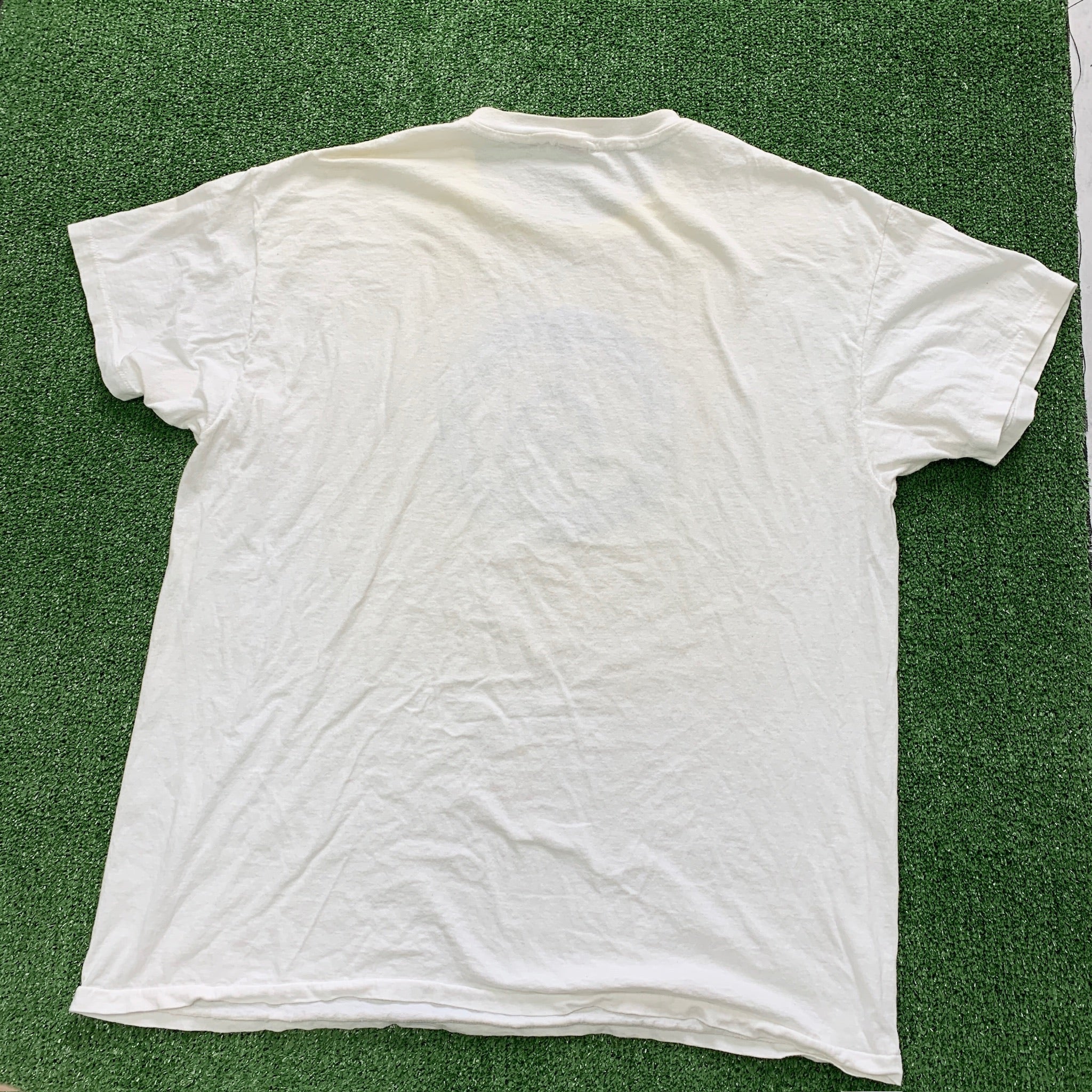 Vintage T Shirt Mens 3XL White Single Stitch Graphic Print 90s USA