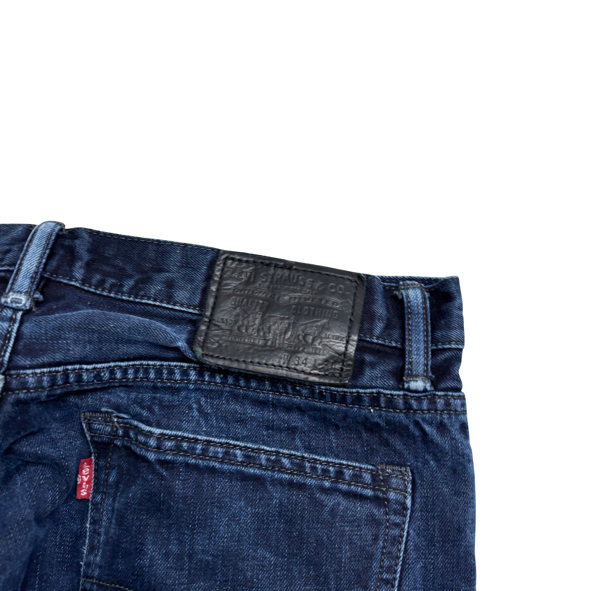 Levis Matchstick Jeans W32 L31 Mens Navy Blue Slim Fit Vintage Denim