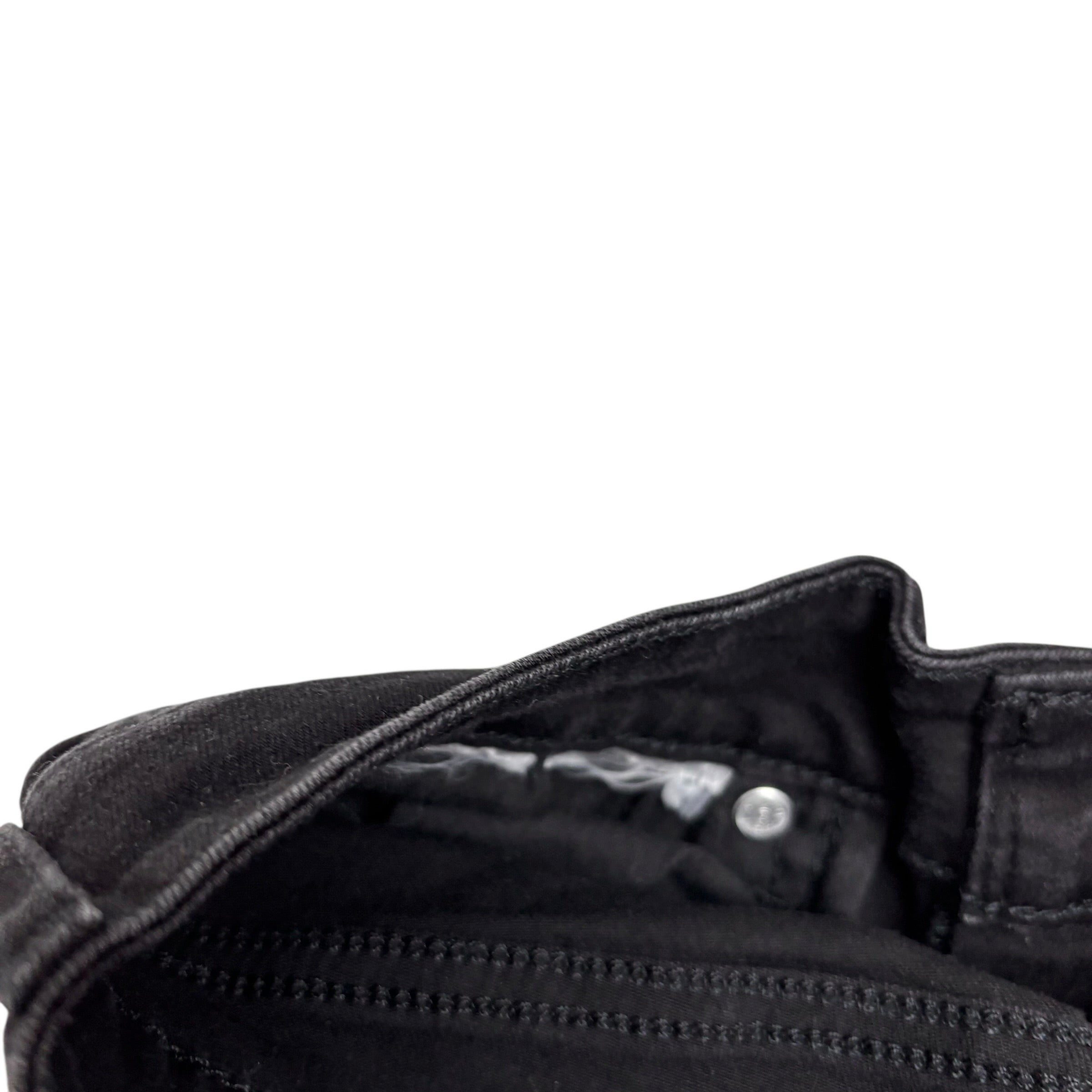 Levis 711 Jeans W28 L30 Womens Skinny Fit Black Stretch Denim (E)