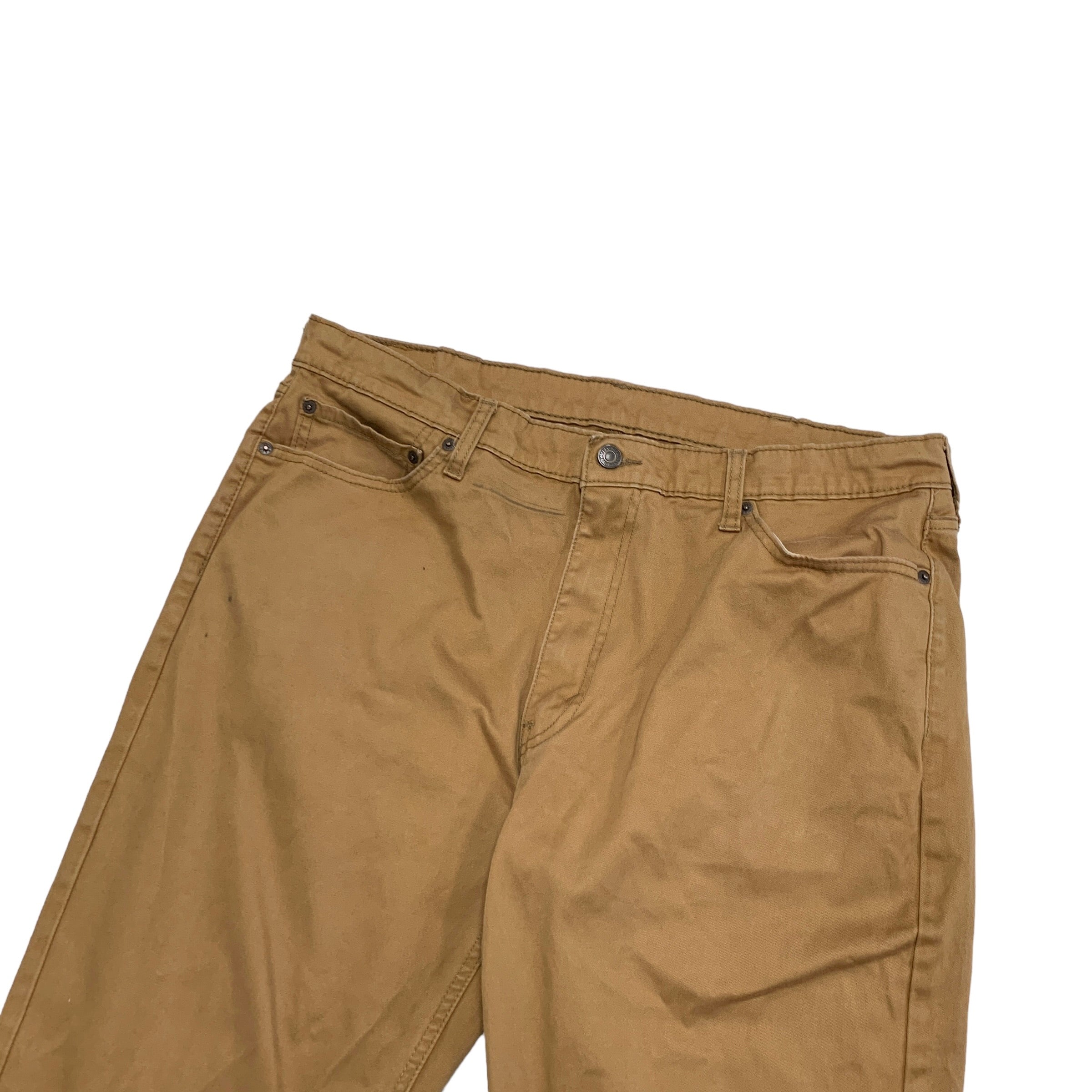 Levis 541 Trousers W38 L31 Mens Golden tan Athletic Taper Fit Stretch Pants