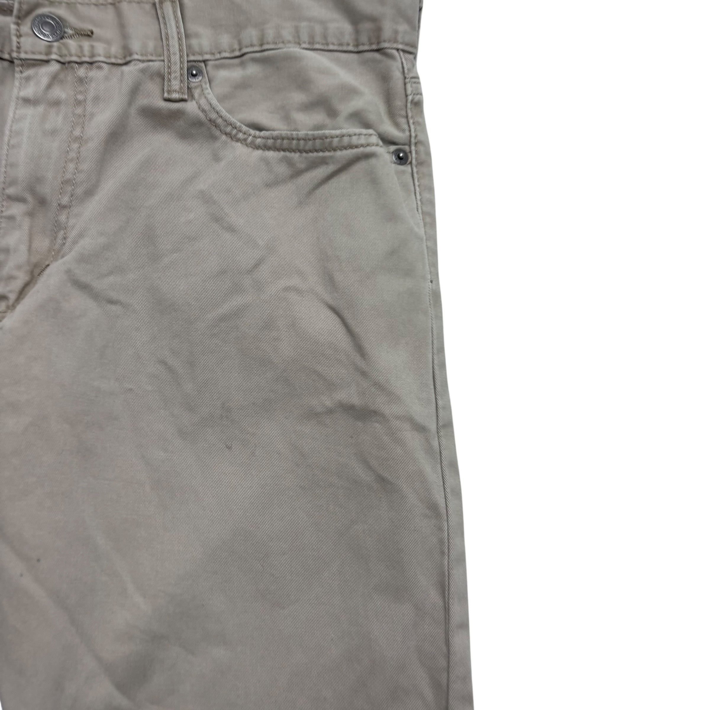 Levis 514 Trousers W34 L34 Mens Cream Regular Straight Fit Cotton Pants