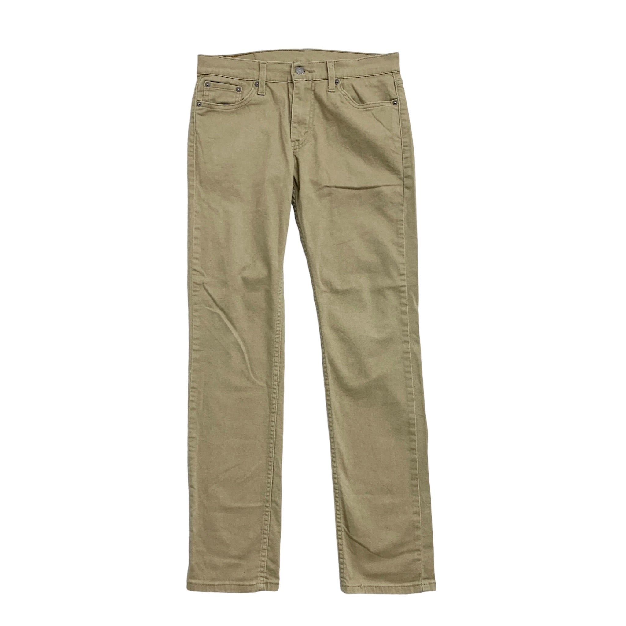 Levis 511 Trousers W29 L32 Mens Beige Tan Slim Fit Stretch Cotton Pants