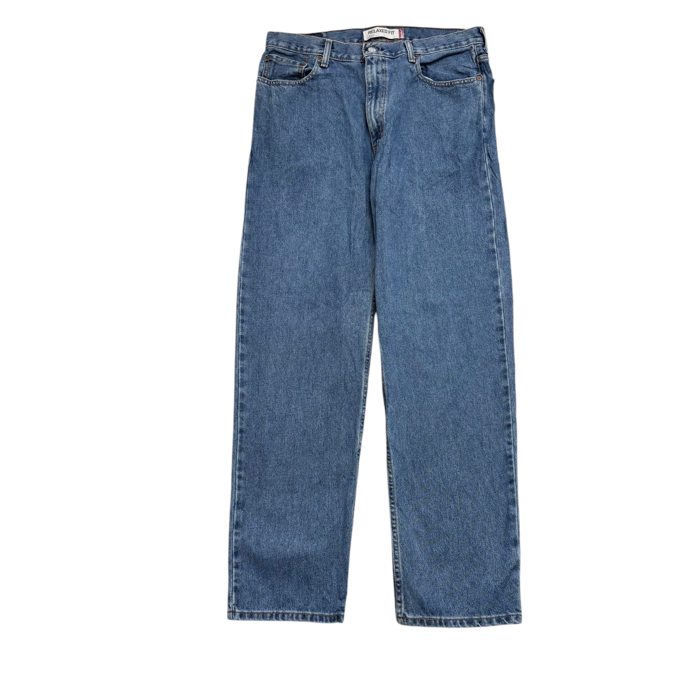 Levis 550 Jeans W36 L34 Mens Mid Blue Baggy Relaxed Straight Fit Vintage (E)