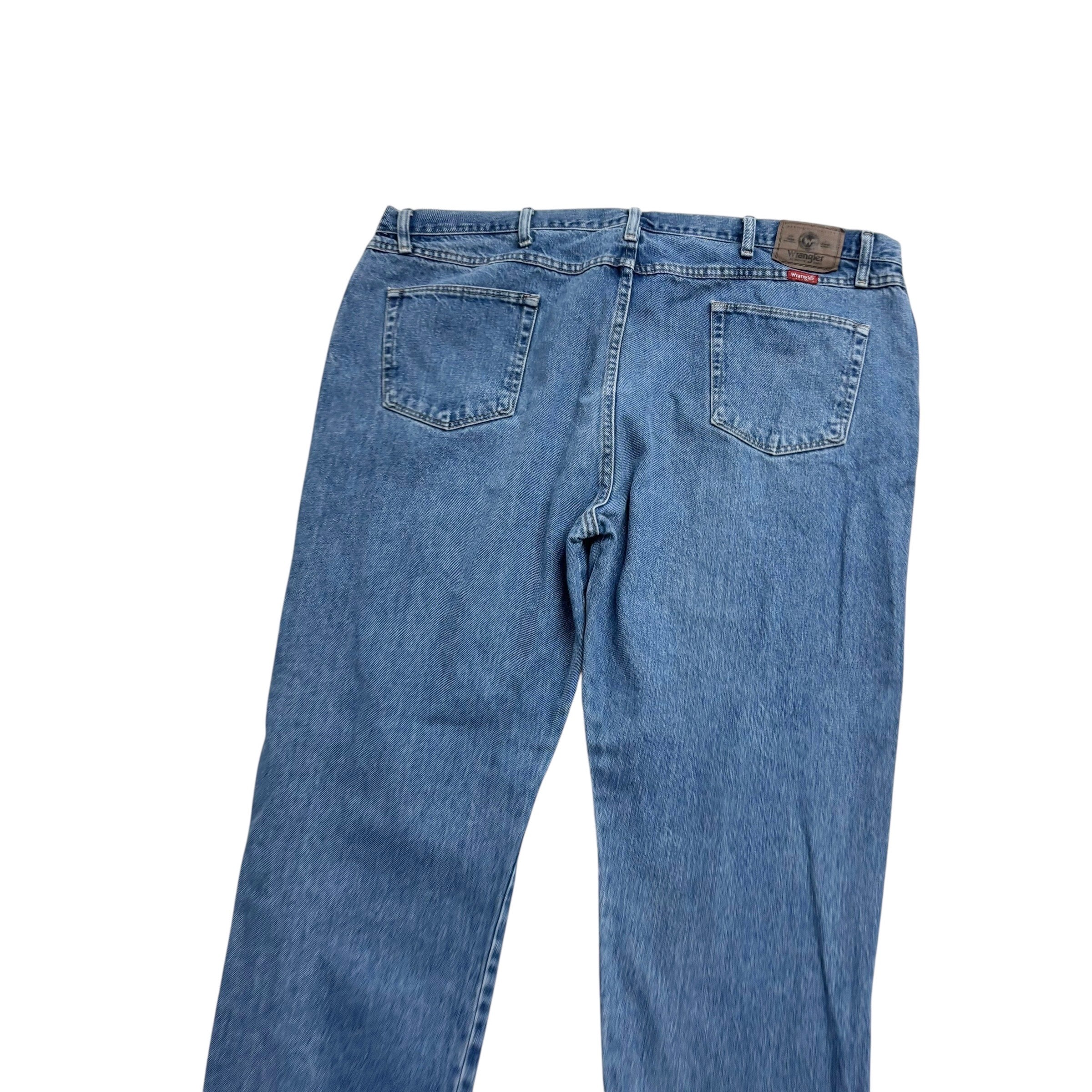 Wrangler Jeans W46 L29 Mens Light Blue Regular Straight Fit Denim (E)