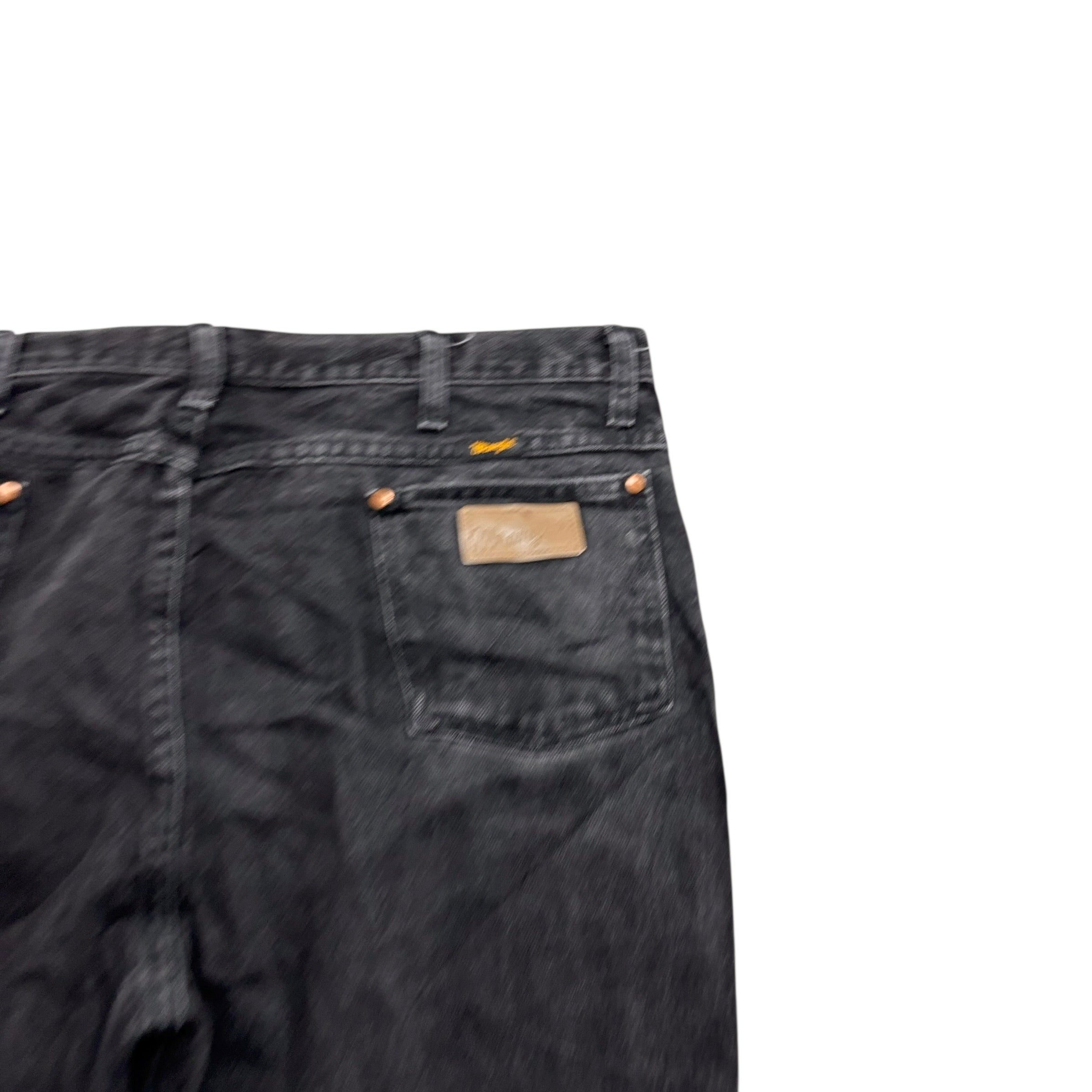 Wrangler Jeans Cowboy Cut W38 L32 Mens Black 936 Slim Fit Denim (E)