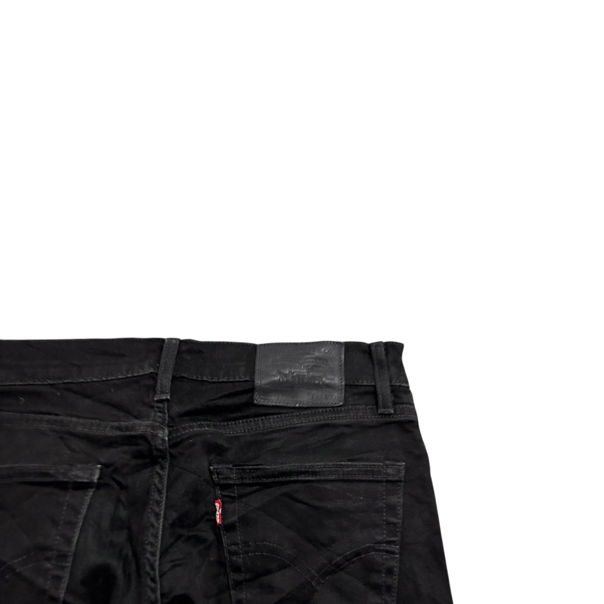 Levis 511 Jeans W30 L30 Mens Black Slim Fit Stretch Premium Denim (E)