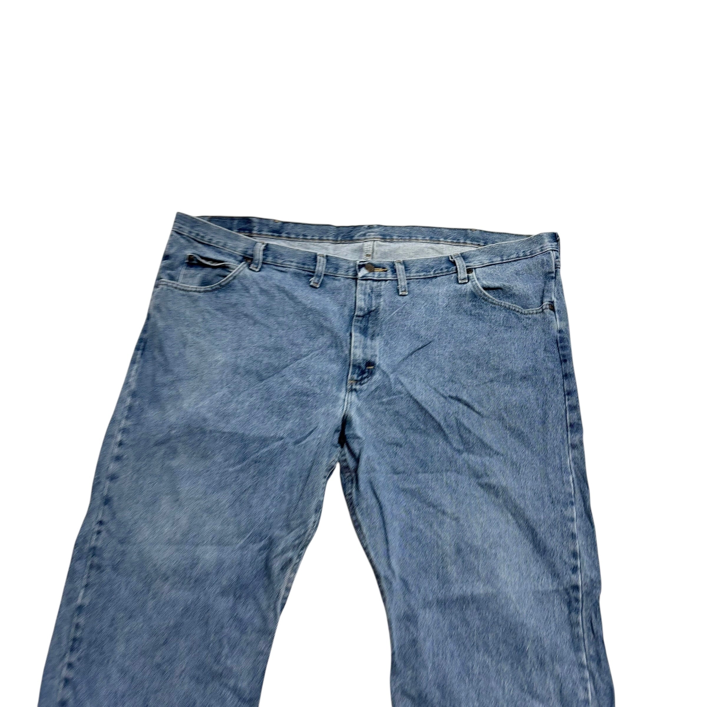 Wrangler Jeans W48 L30 Mens Light Blue Regular Straight Fit Denim