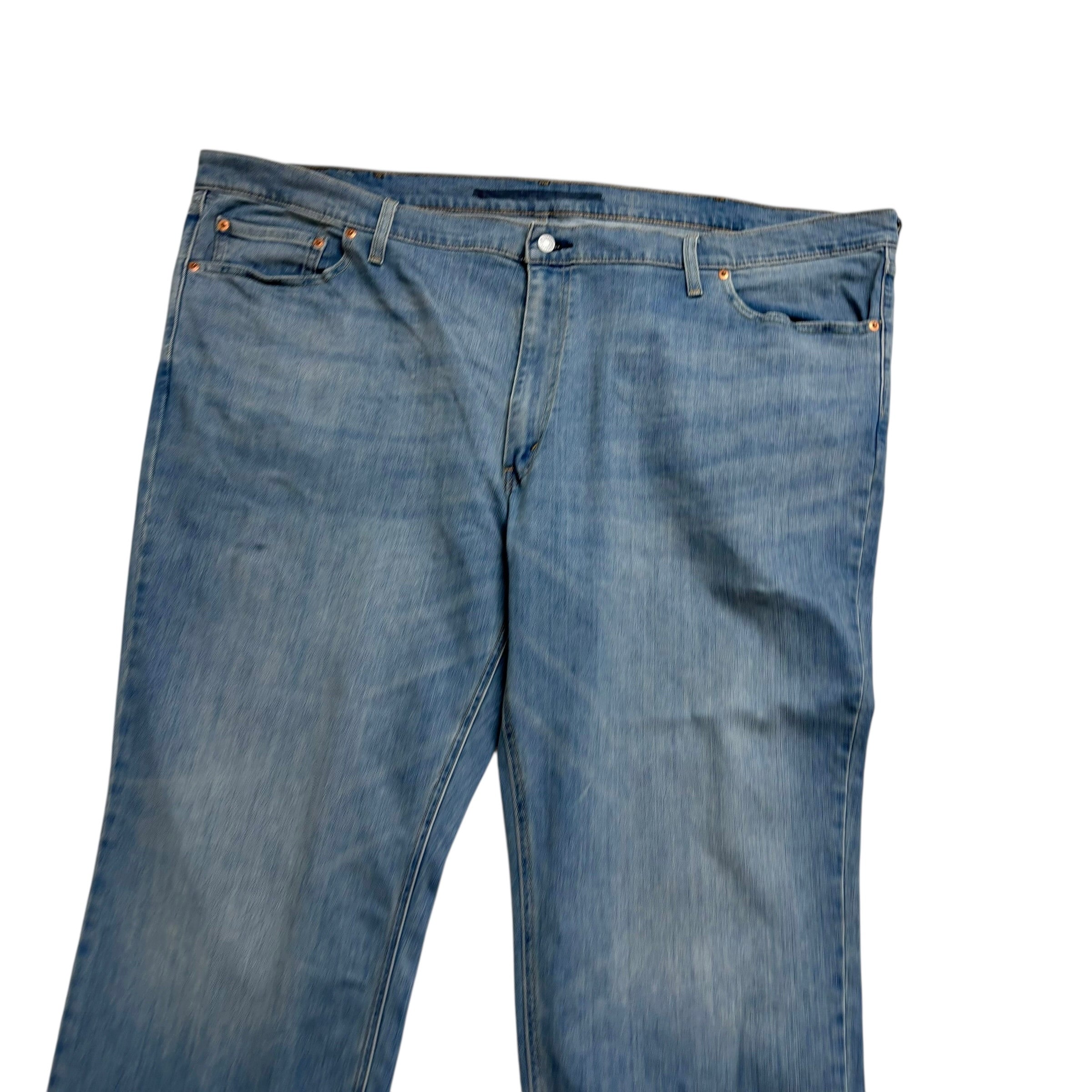 Levis 541 Jeans W52 L28 Mens Light Blue Athletic Tapered Fit Stretch Denim