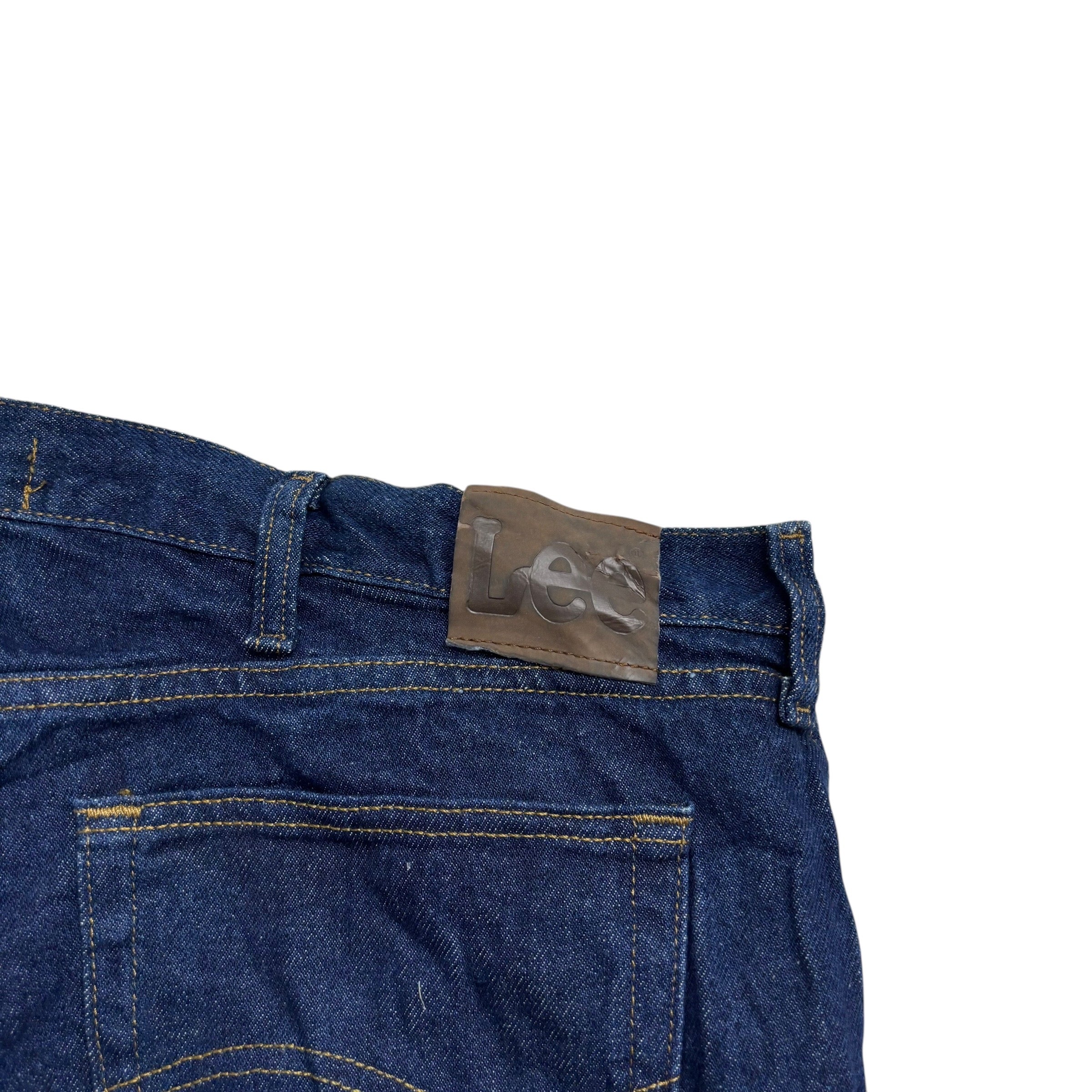 Lee Jeans W42 L29 Mens Dark Blue Regular Straight Fit Vintage Denim (E)
