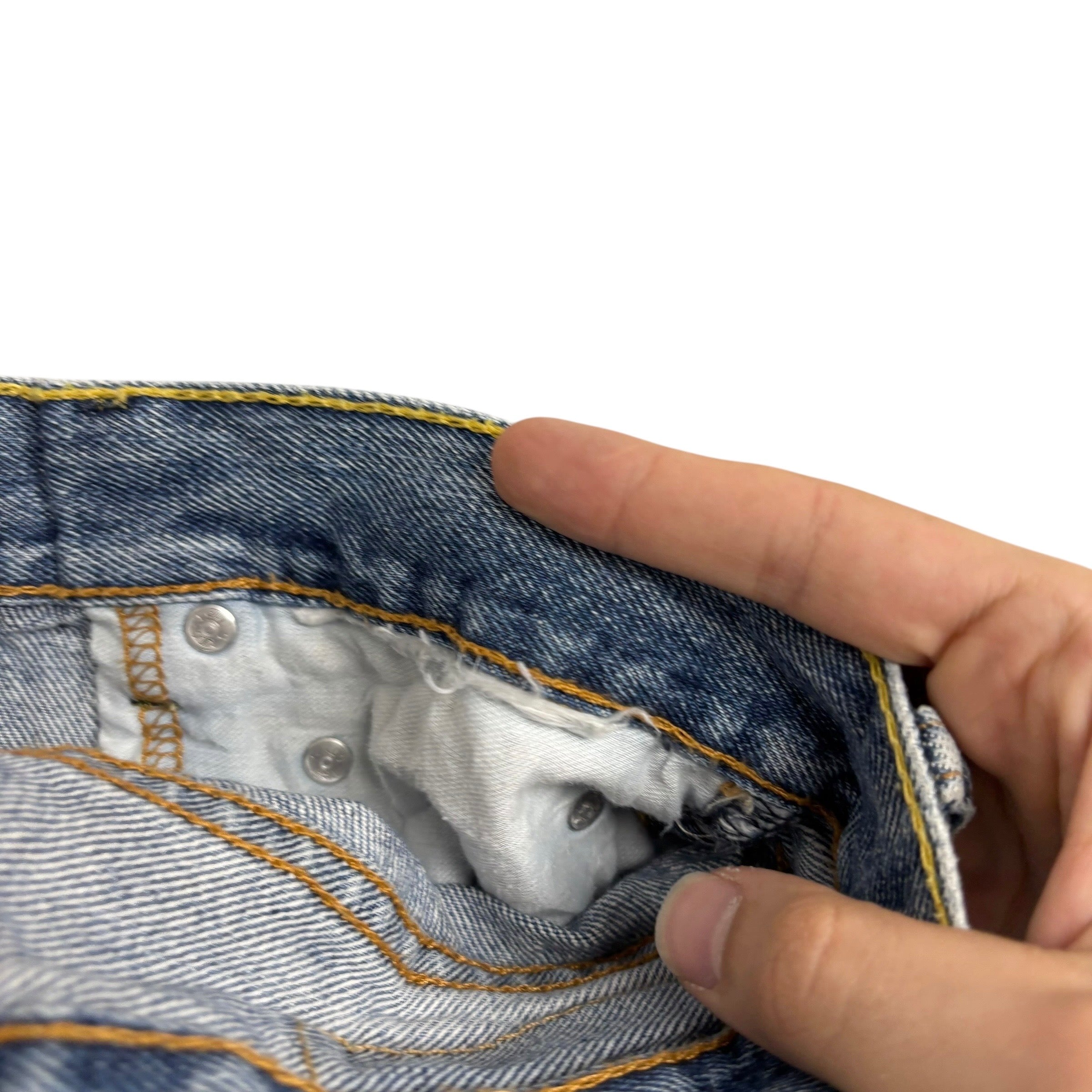 Levis 550 Jeans W36 L29 Mens Mid Blue Baggy Relaxed Straight Fit Denim