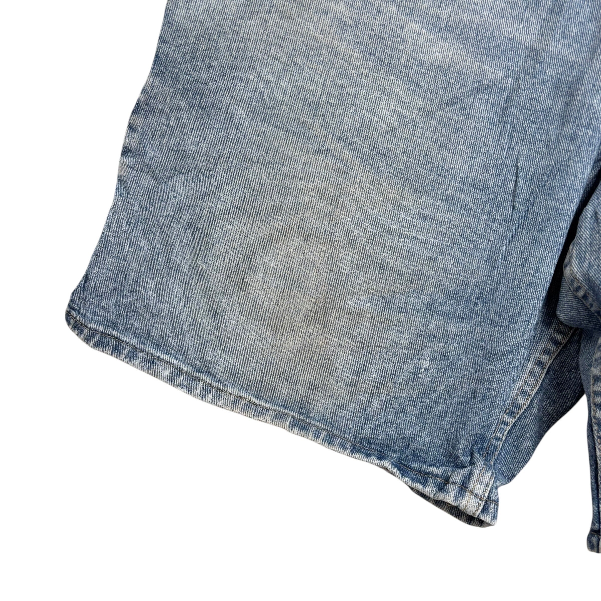 Wrangler Baggy Jorts W42 Mens Denim Shorts Mid Blue Relaxed Fit (F)