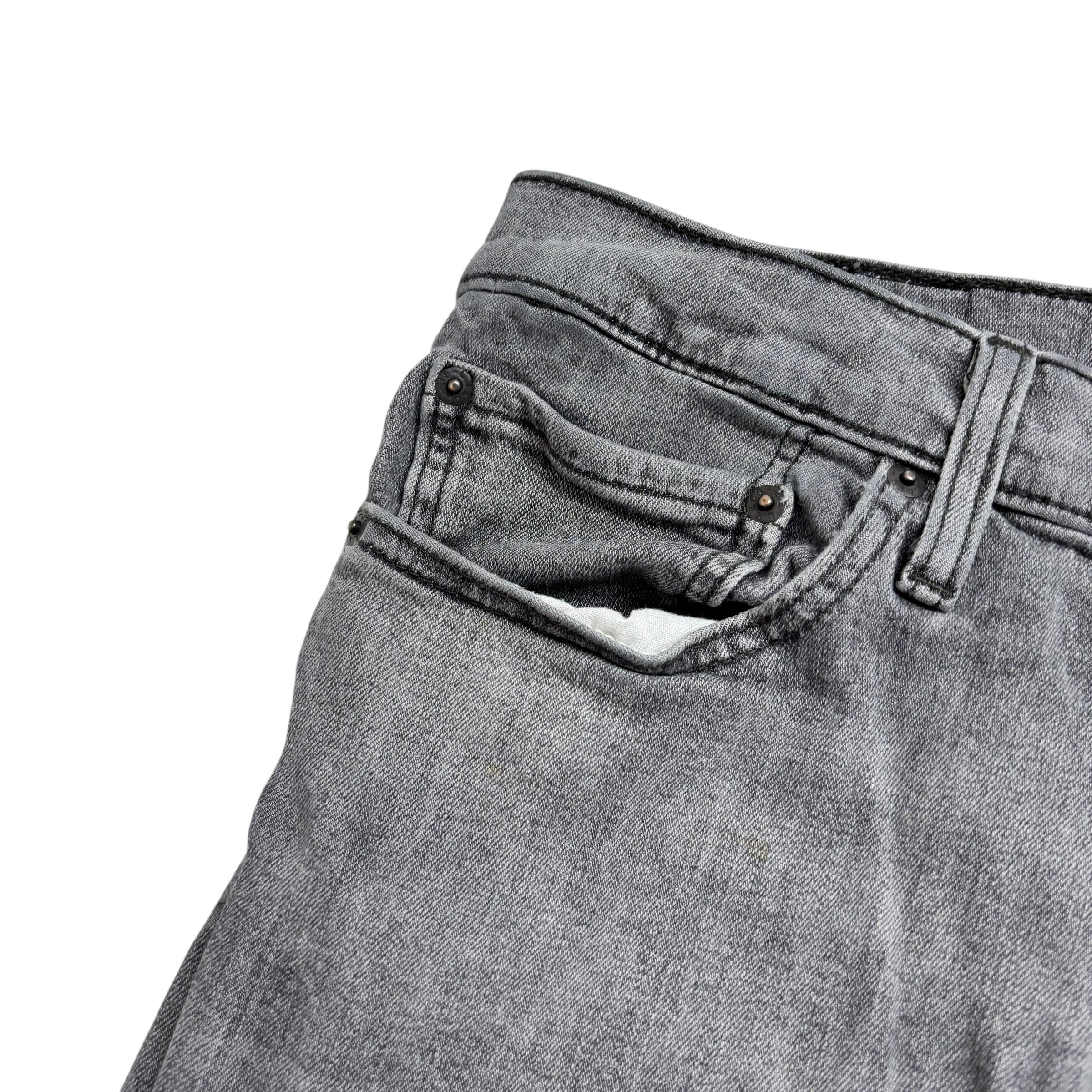 Levis 511 Jeans W33 L31 Mens Grey Slim Fit Stretch Denim