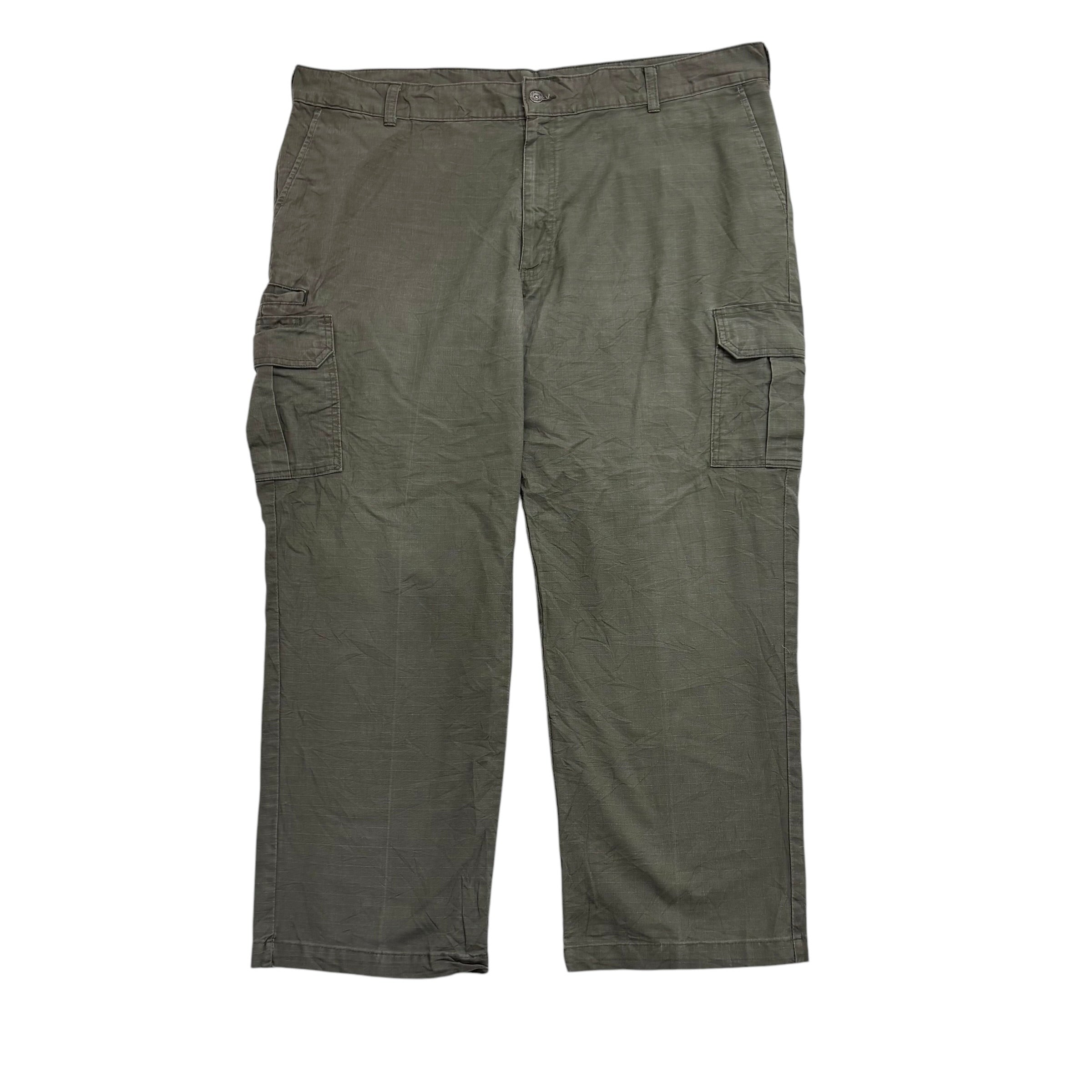 Dickies Cargo Trousers W44 L30 Mens Olive Green Pants Relaxed Straight Workwear