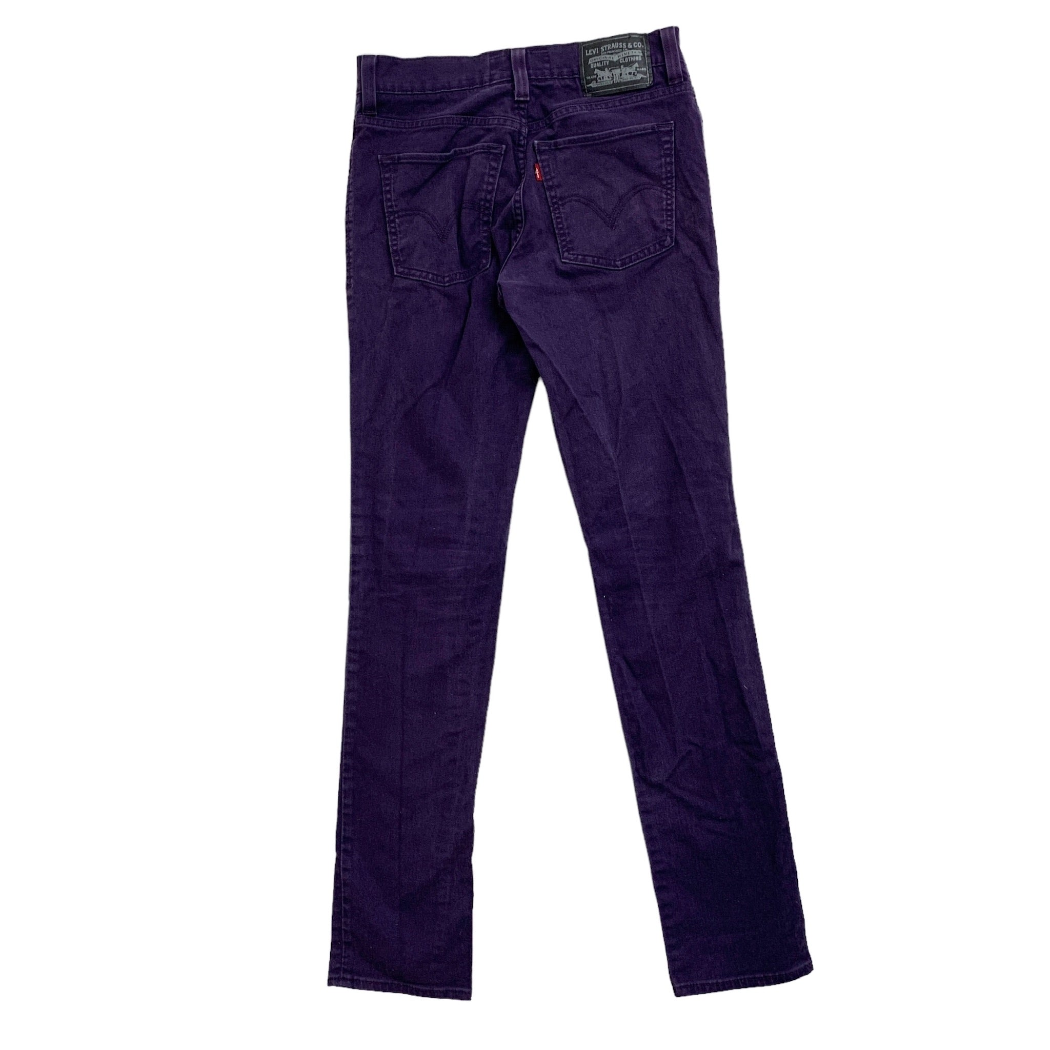 Levis 510 Jeans W32 L32 Mens Purple Skinny Fit Stretch Denim