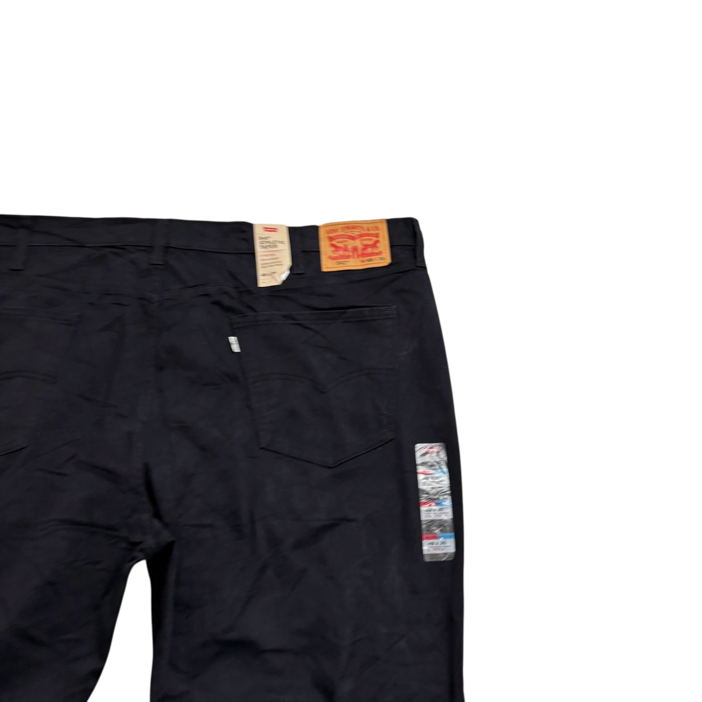 Levis 541 Trousers W48 L30 Mens Black Athletic Tapered Fit Stretch Pants (E)