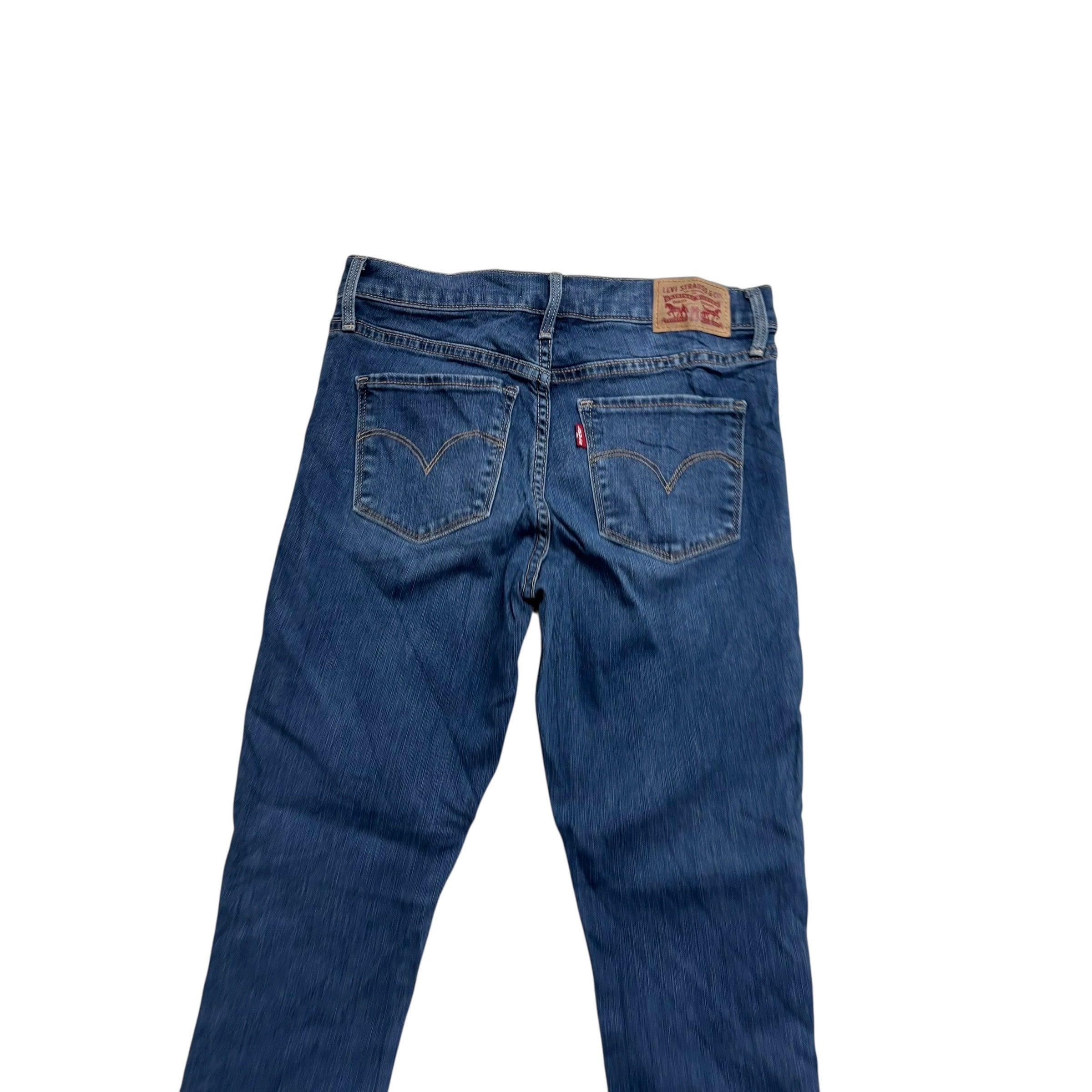 Levis 311 Jeans W26 L26 Womens Shaping Skinny Dark Blue Stretch Denim (E)