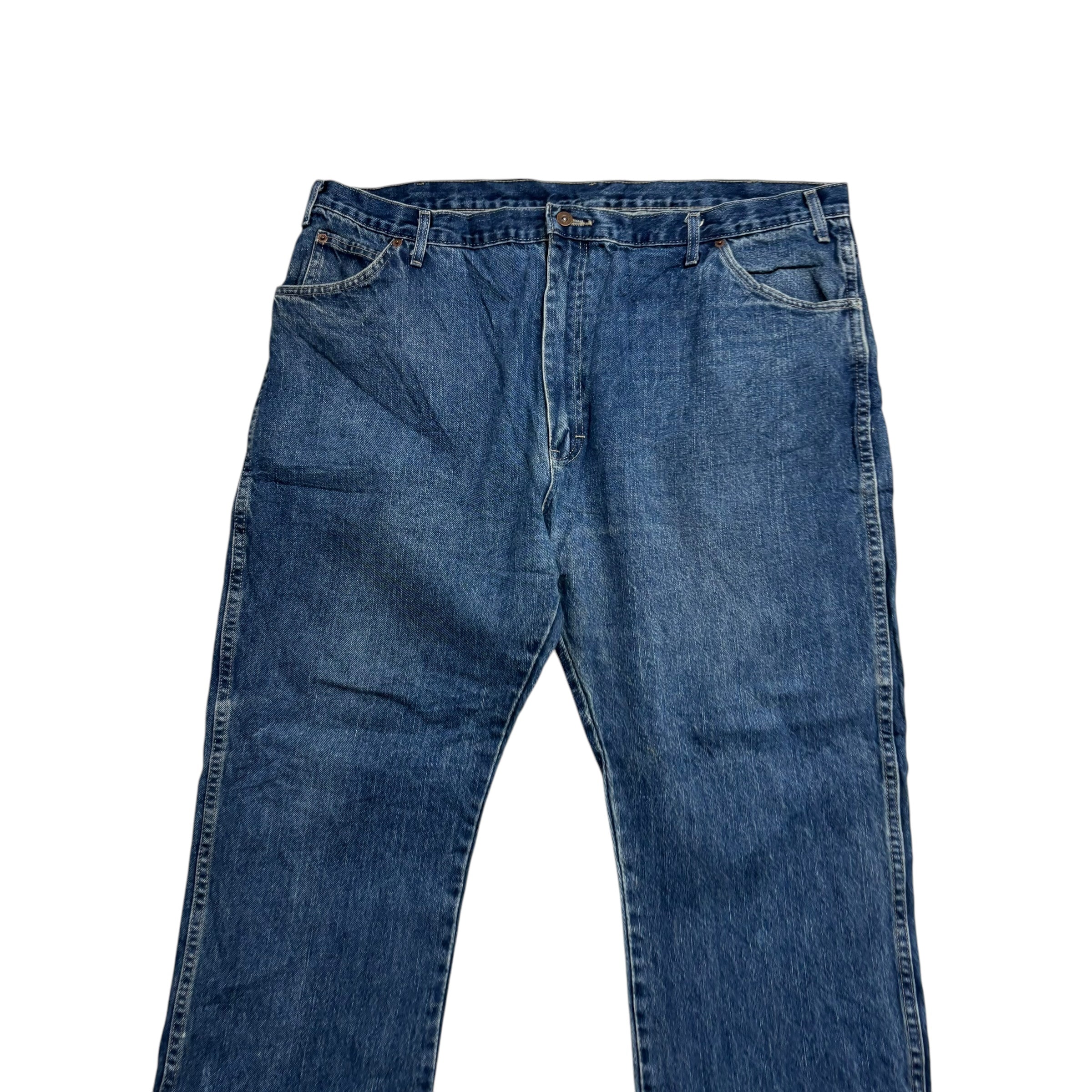Dickies Carpenter Jeans W42 L30 Mens Mid Blue Relaxed Straight Fit Pants