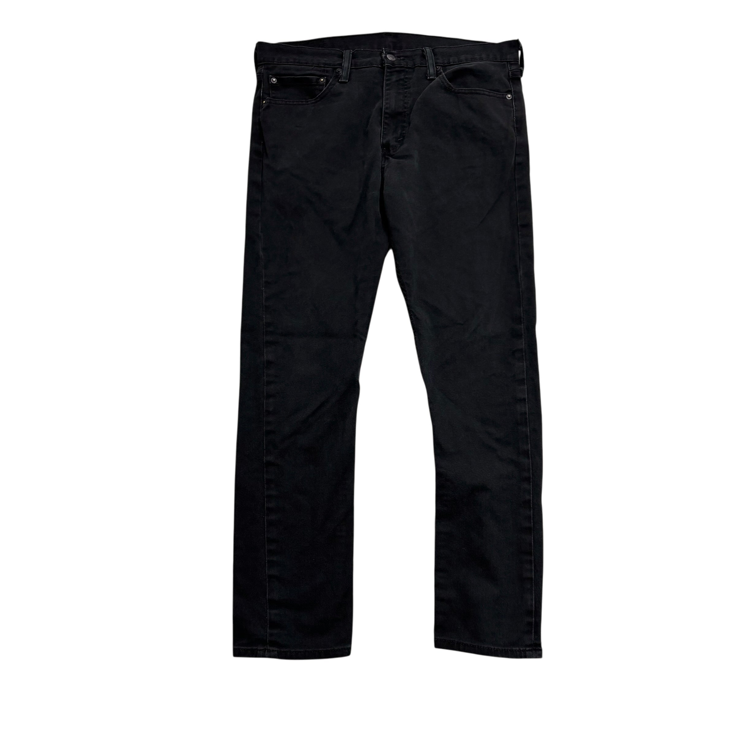 Levis 510 Jeans W34 L30 Mens Black Skinny Fit Stretch Denim (E)