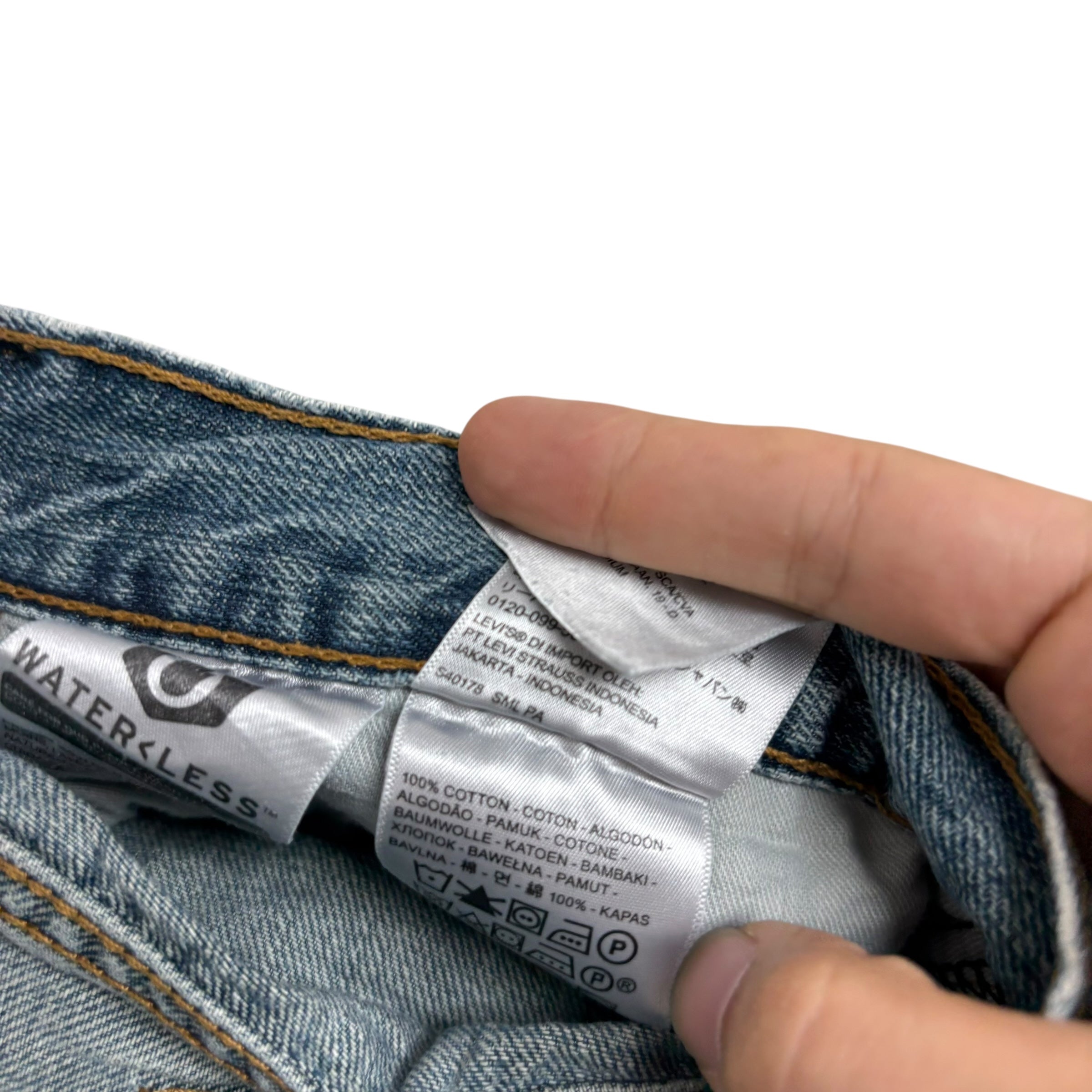 Levis 559 Jeans W34 L34 Mens Mid Blue Baggy Relaxed Straight Fit Denim (E)